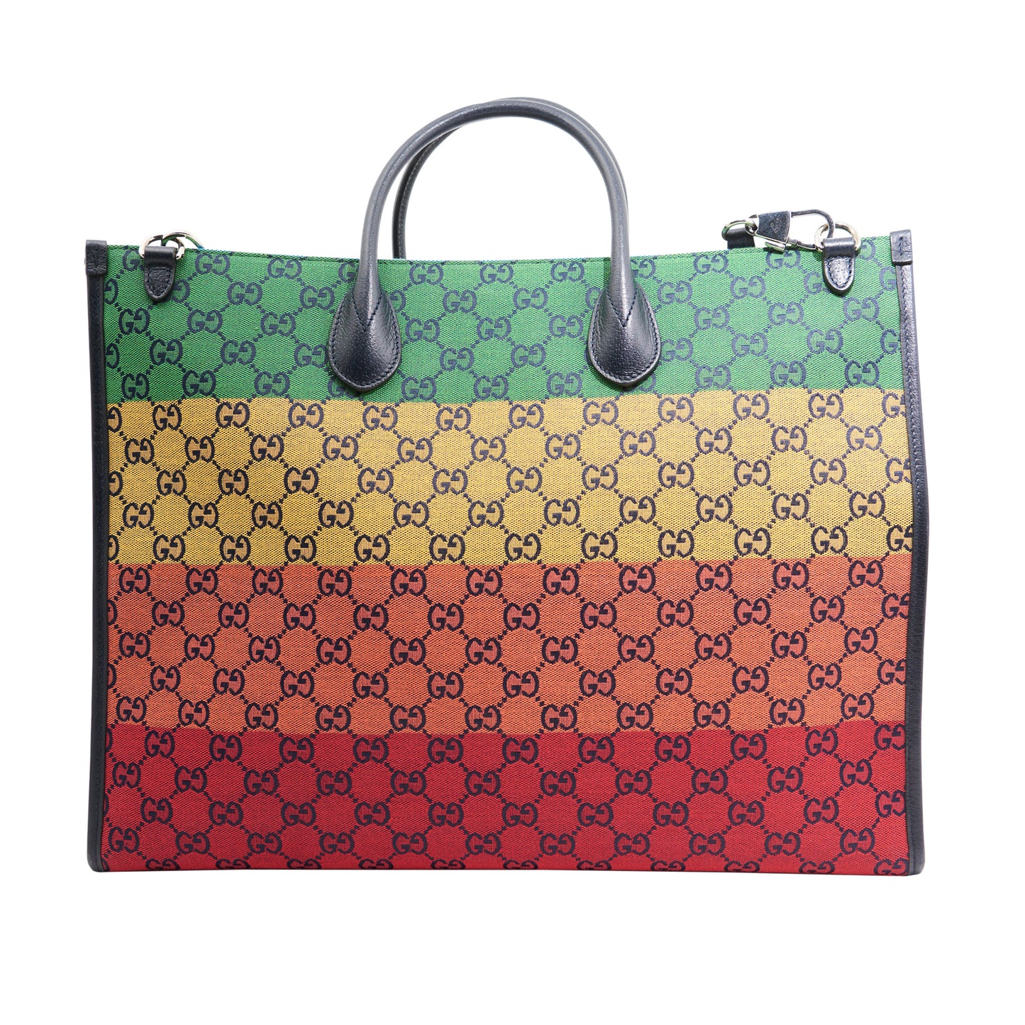 Gucci Canvas Rainbow GG Large Tote in Rainbow Monogram