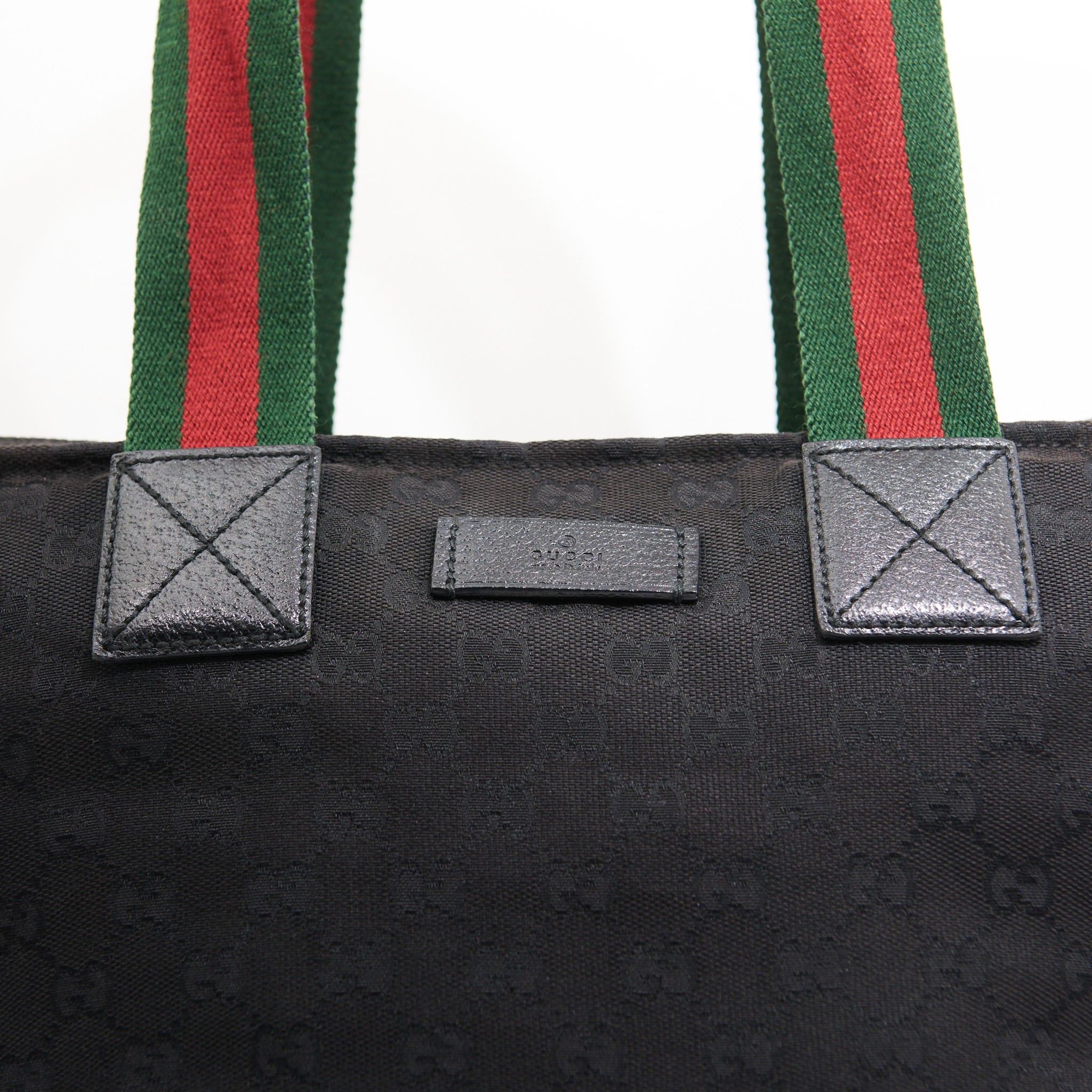 Gucci Canvas Tote in Black