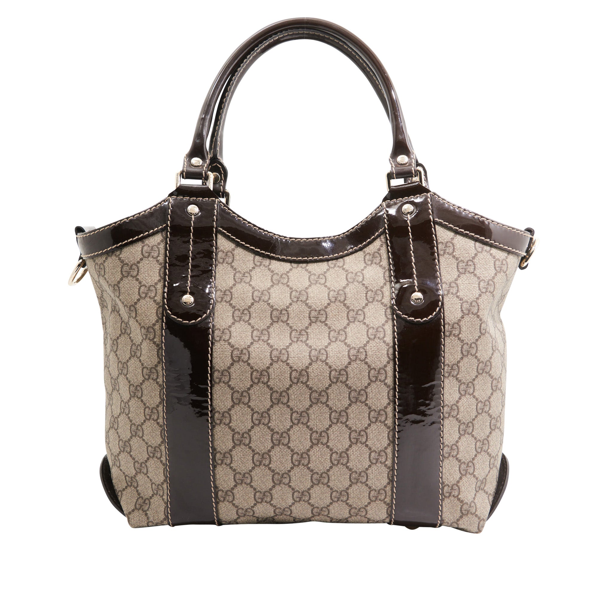 Gucci Canvas Vanity Tote in Brown Gucci Monogram SHW