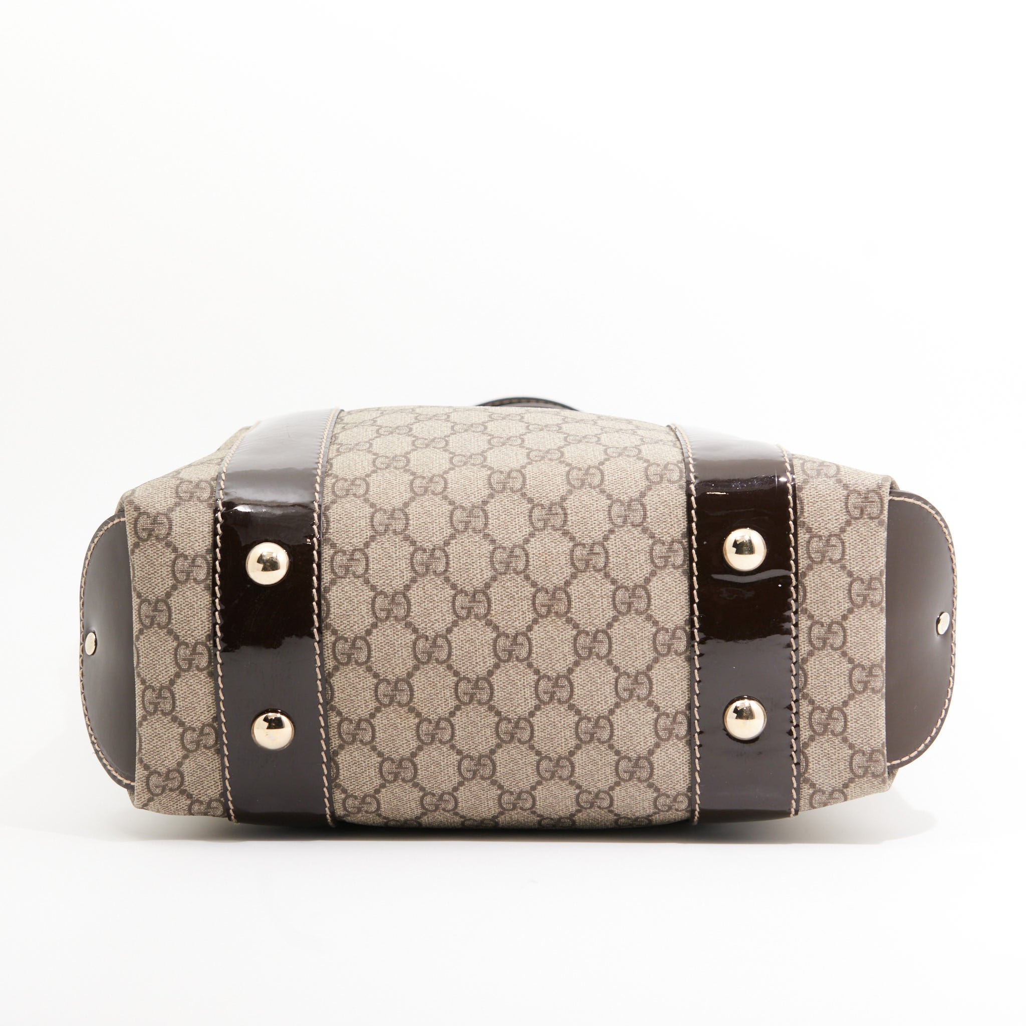 Gucci Canvas Vanity Tote in Brown Gucci Monogram SHW