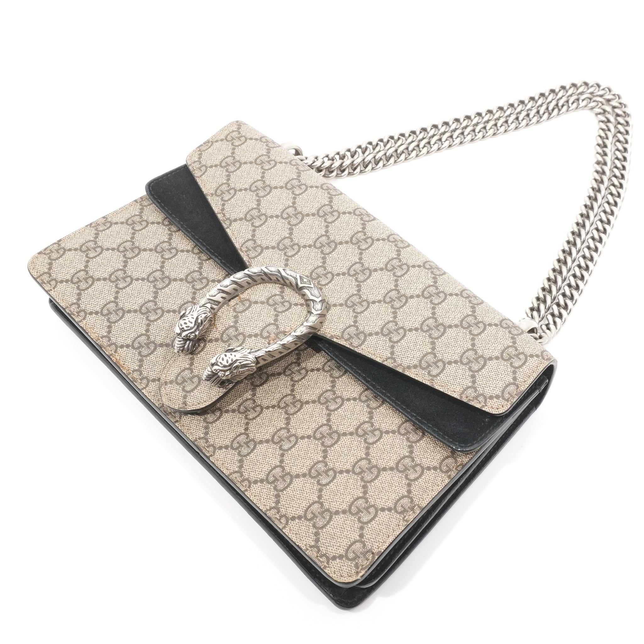 Gucci Dionysus Black Suede Shoulder Bag