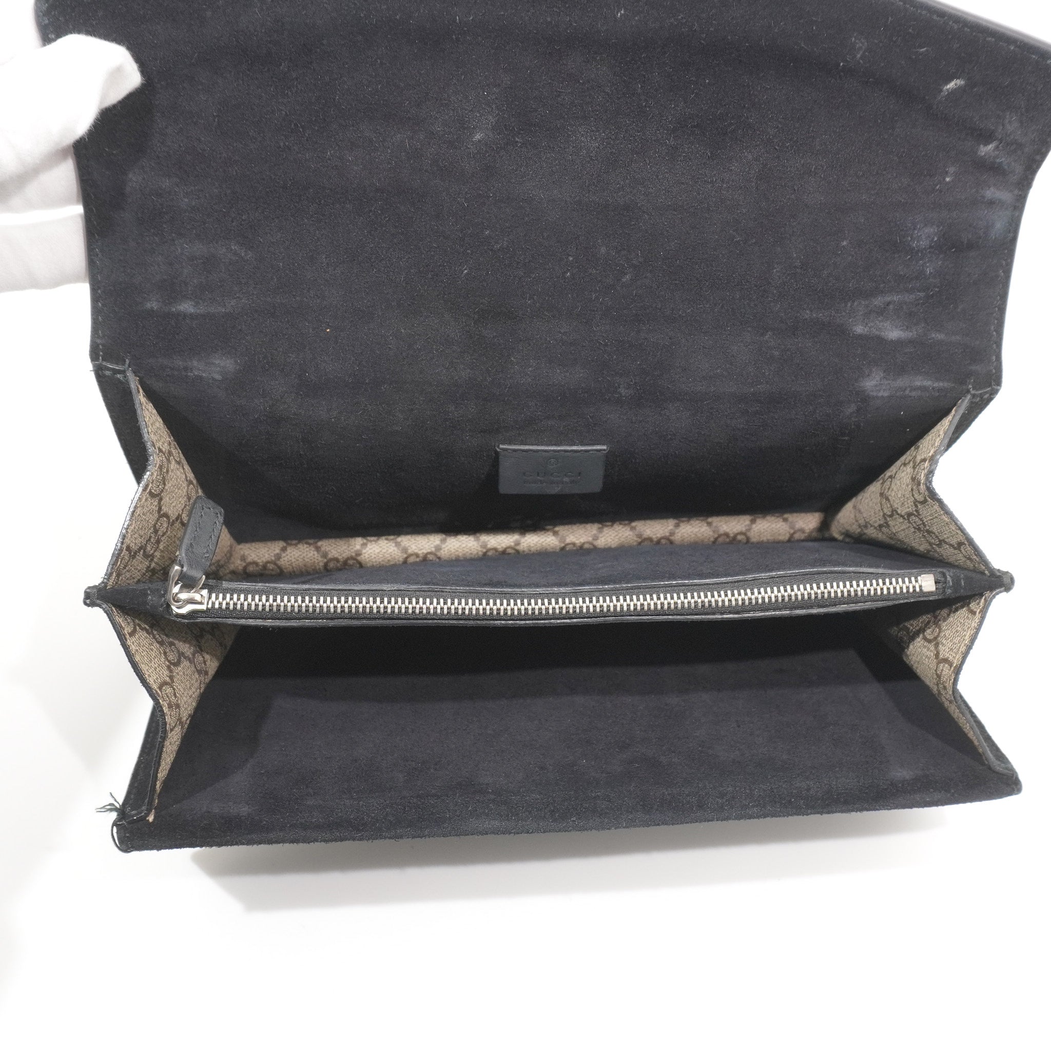 Gucci Dionysus Black Suede Shoulder Bag