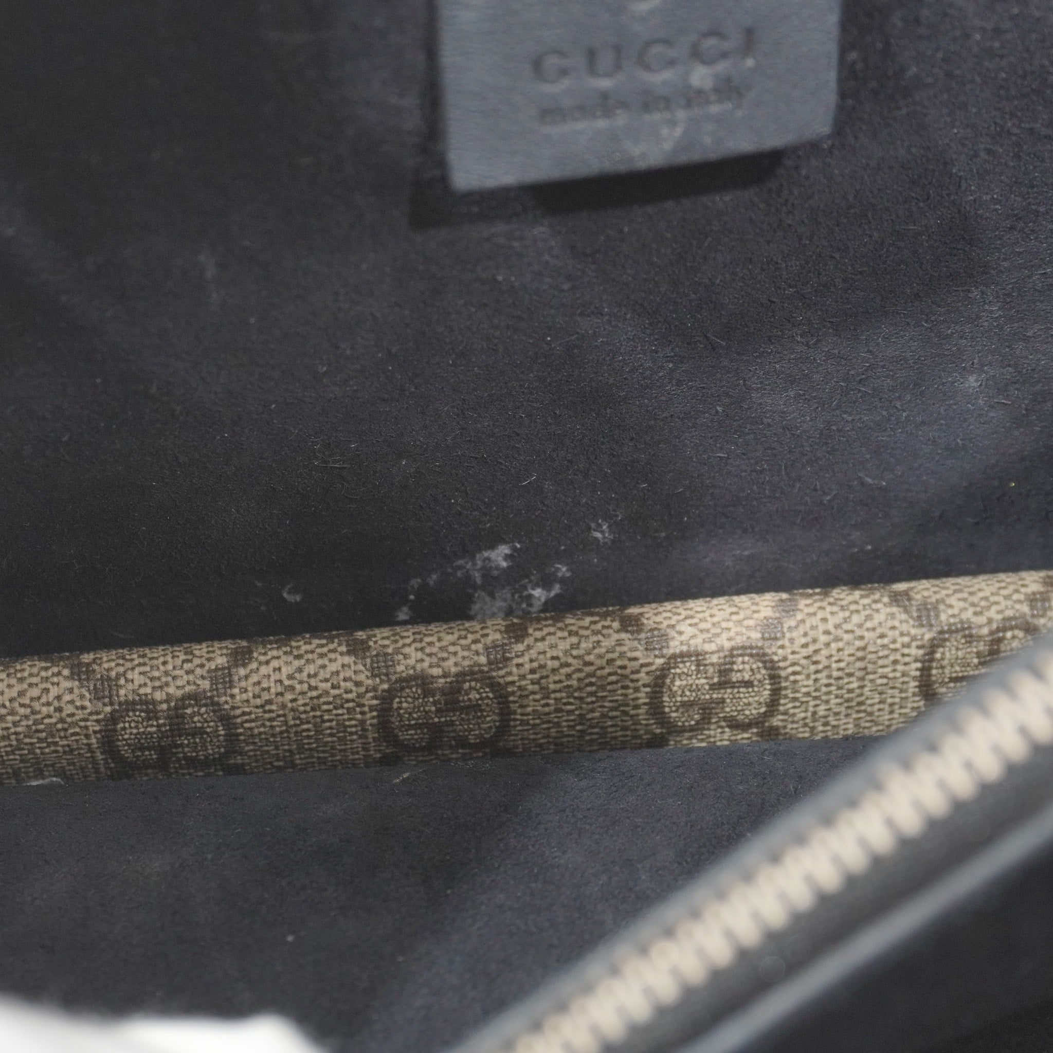 Gucci Dionysus Black Suede Shoulder Bag