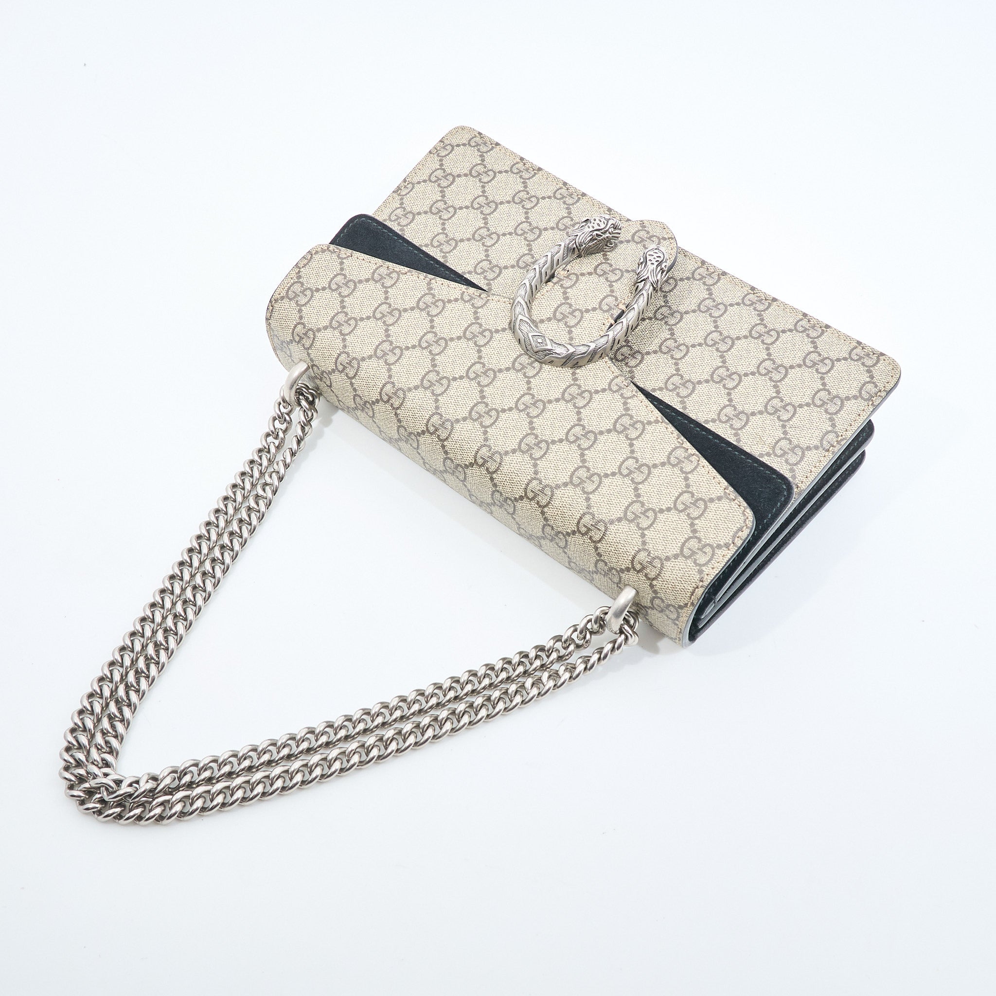 Gucci Dionysus Medium Black Suede Shoulder Bag