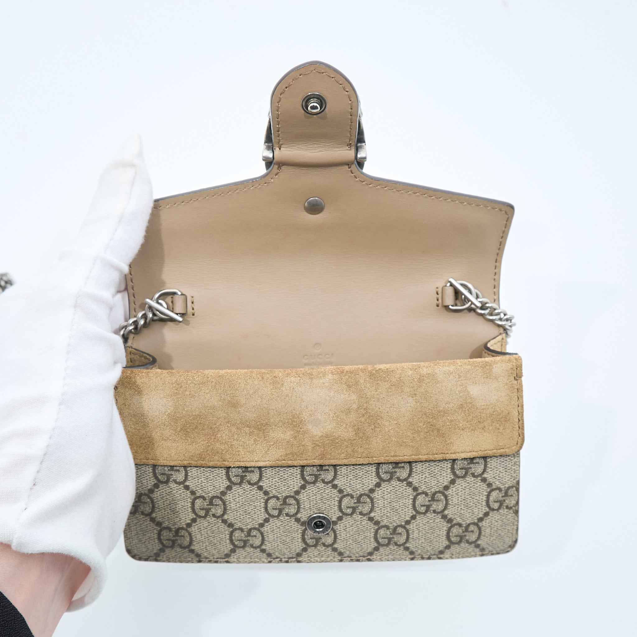 Gucci Dionysus GG Supreme Super Mini Crossbody Bag