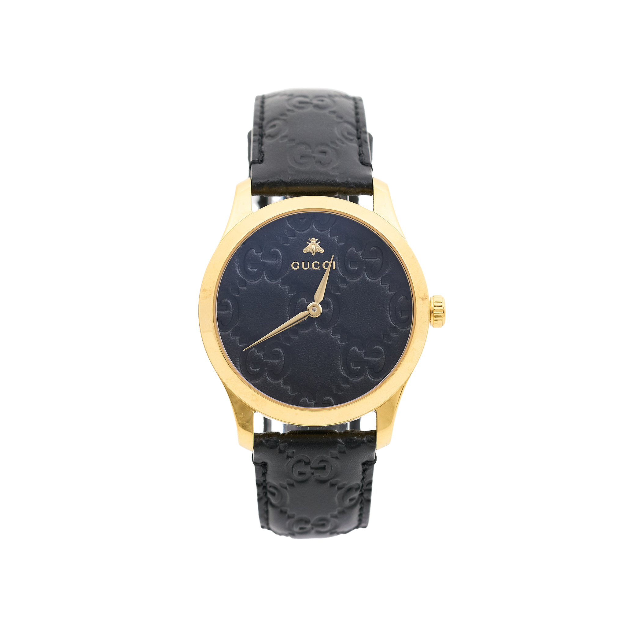 Gucci G-Timeless Watch 38mm Black & Gold