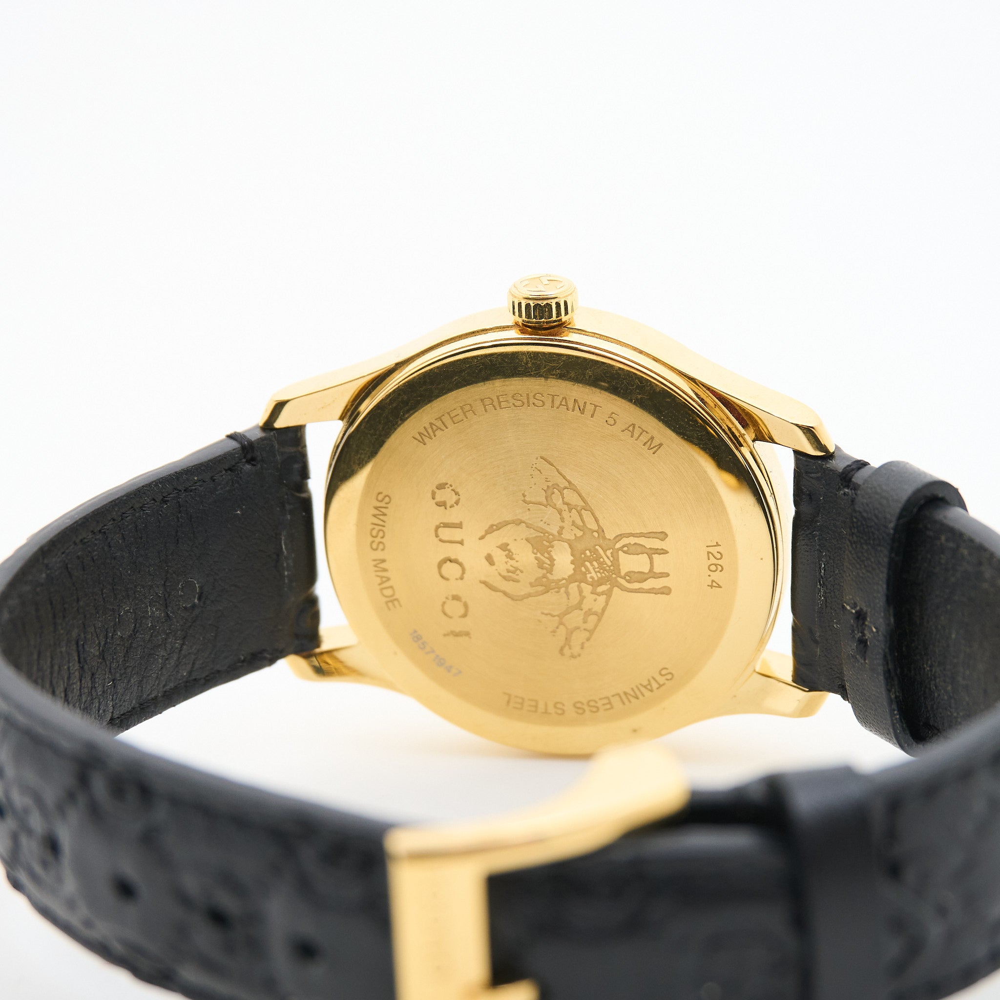 Gucci G-Timeless Watch 38mm Black & Gold