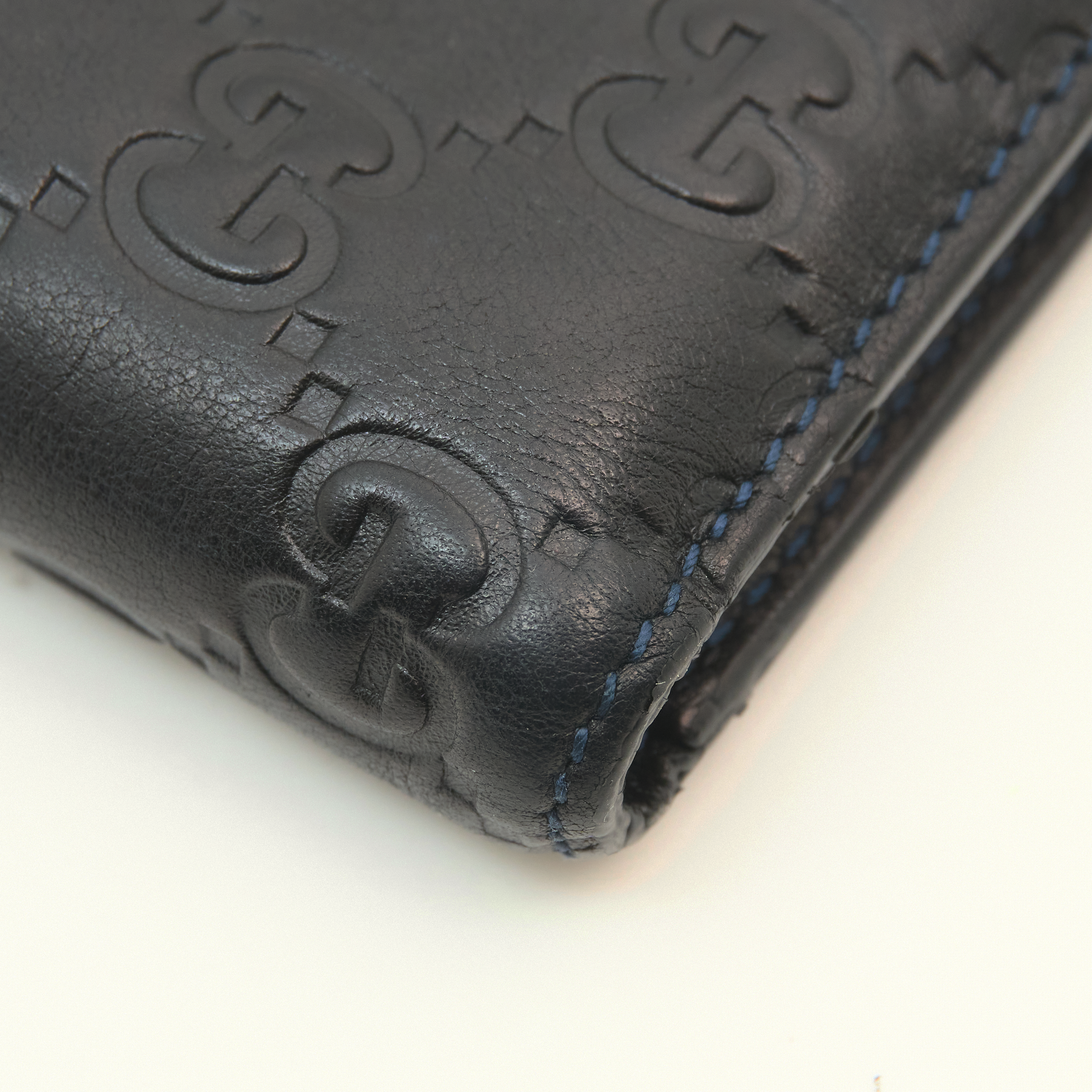 Gucci GG Black Emblem Bi-Fold Wallet