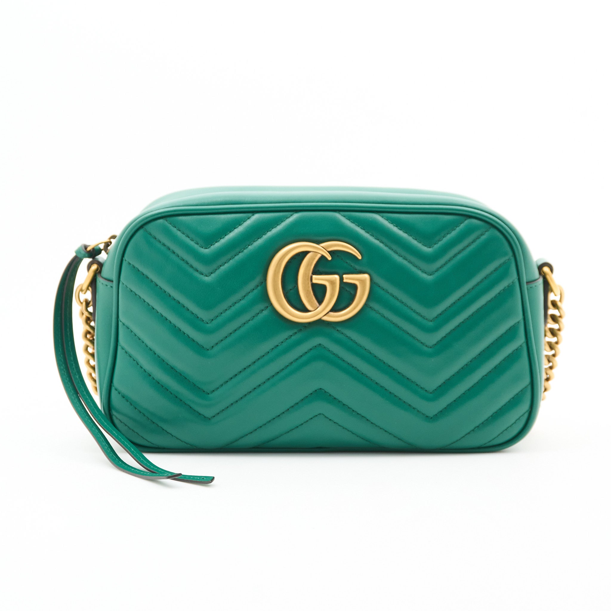 Gucci GG Marmont Green Marmont Matelassé Bag