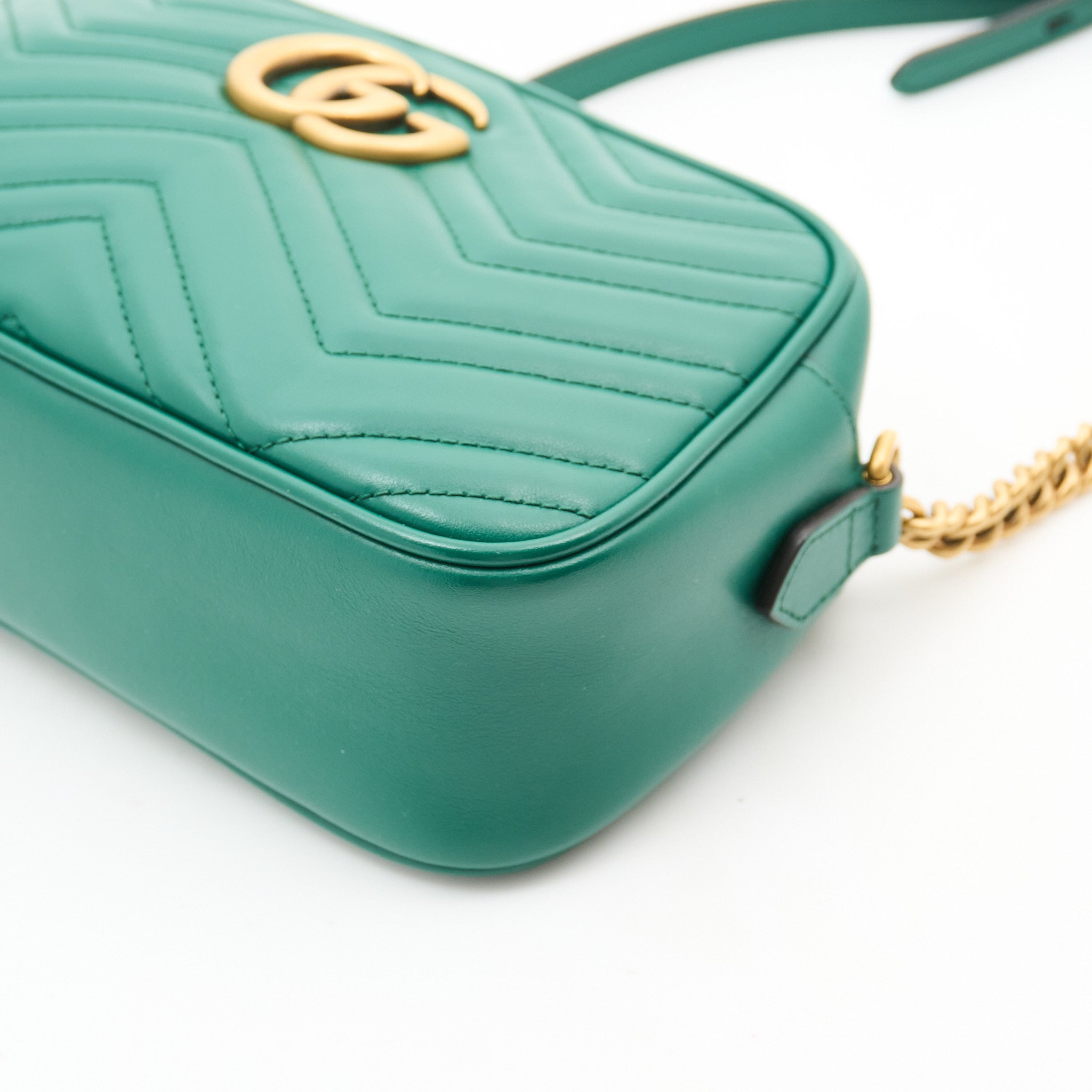 Gucci GG Marmont Green Marmont Matelassé Bag