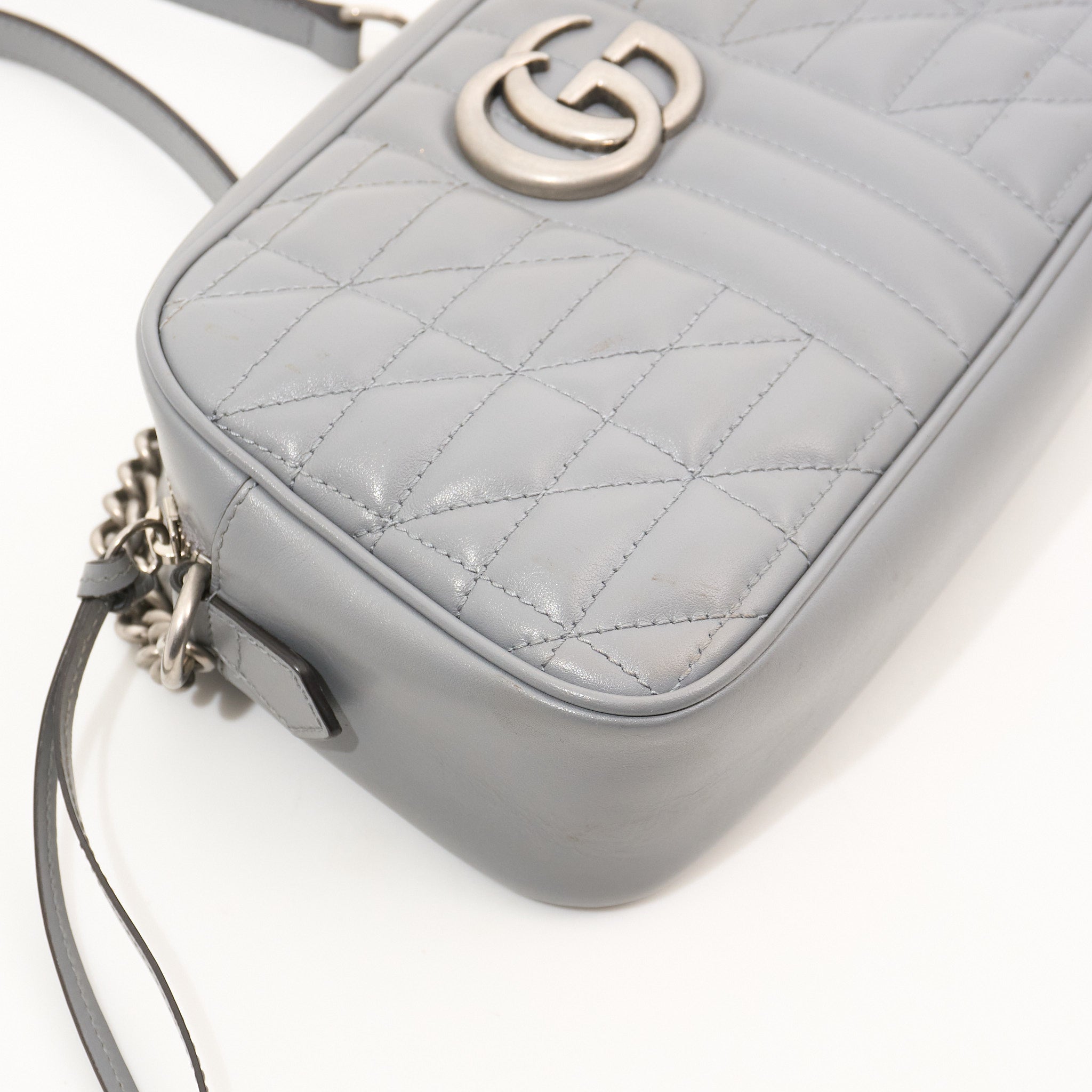 Gucci GG Marmont Grey Marmont Matelassé Bag