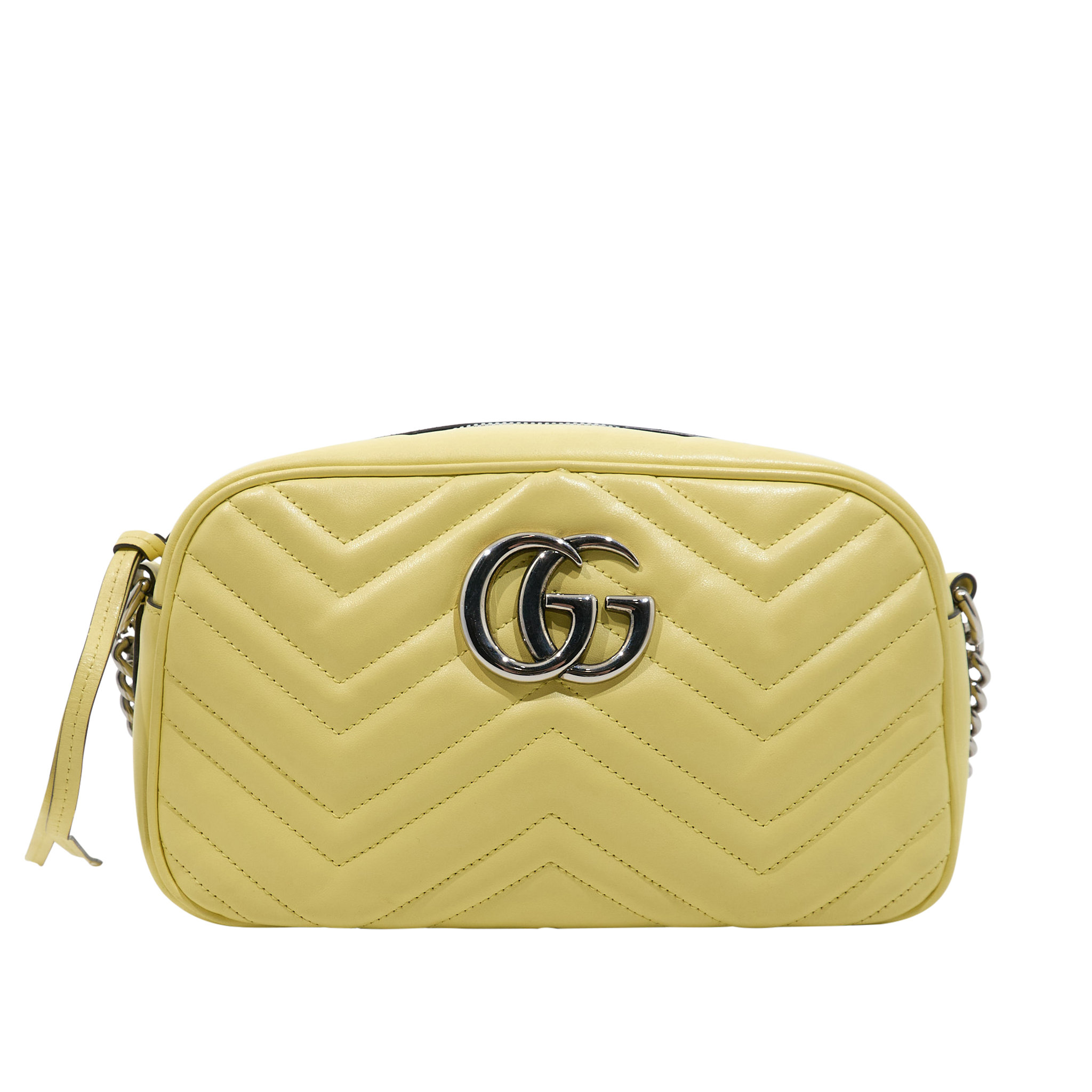 Gucci GG Marmont Lemon Yellow Marmont Matelassé Bag