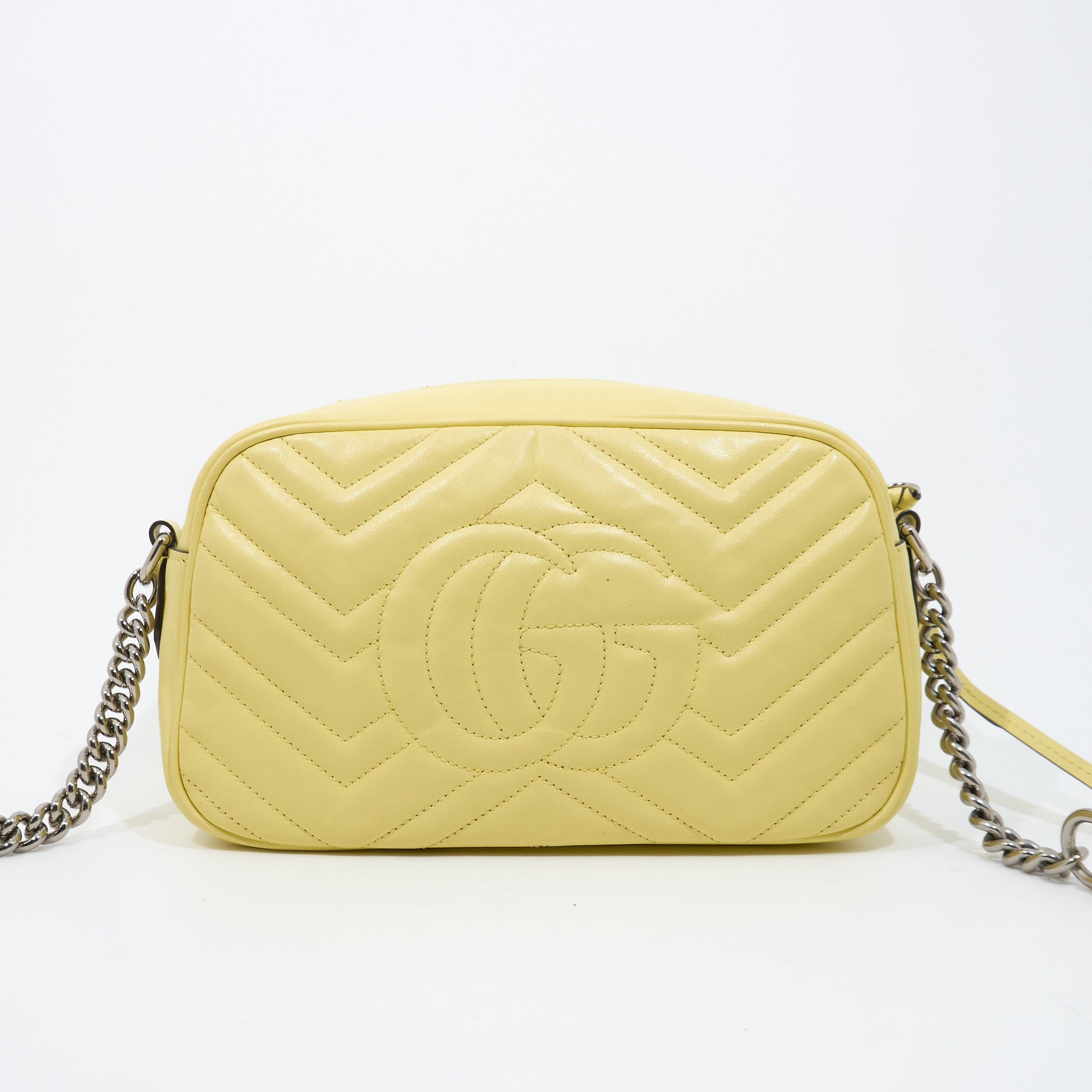 Gucci GG Marmont Lemon Yellow Marmont Matelassé Bag