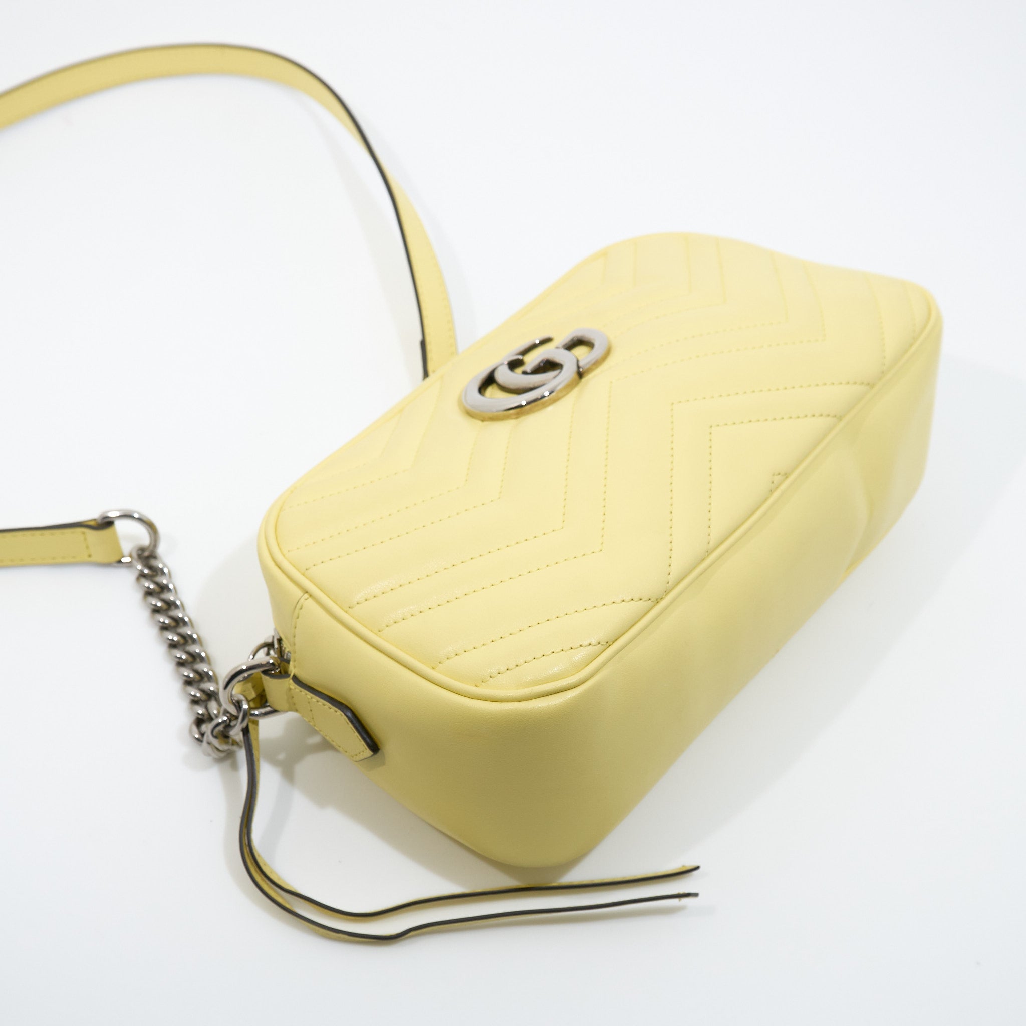 Gucci GG Marmont Lemon Yellow Marmont Matelassé Bag