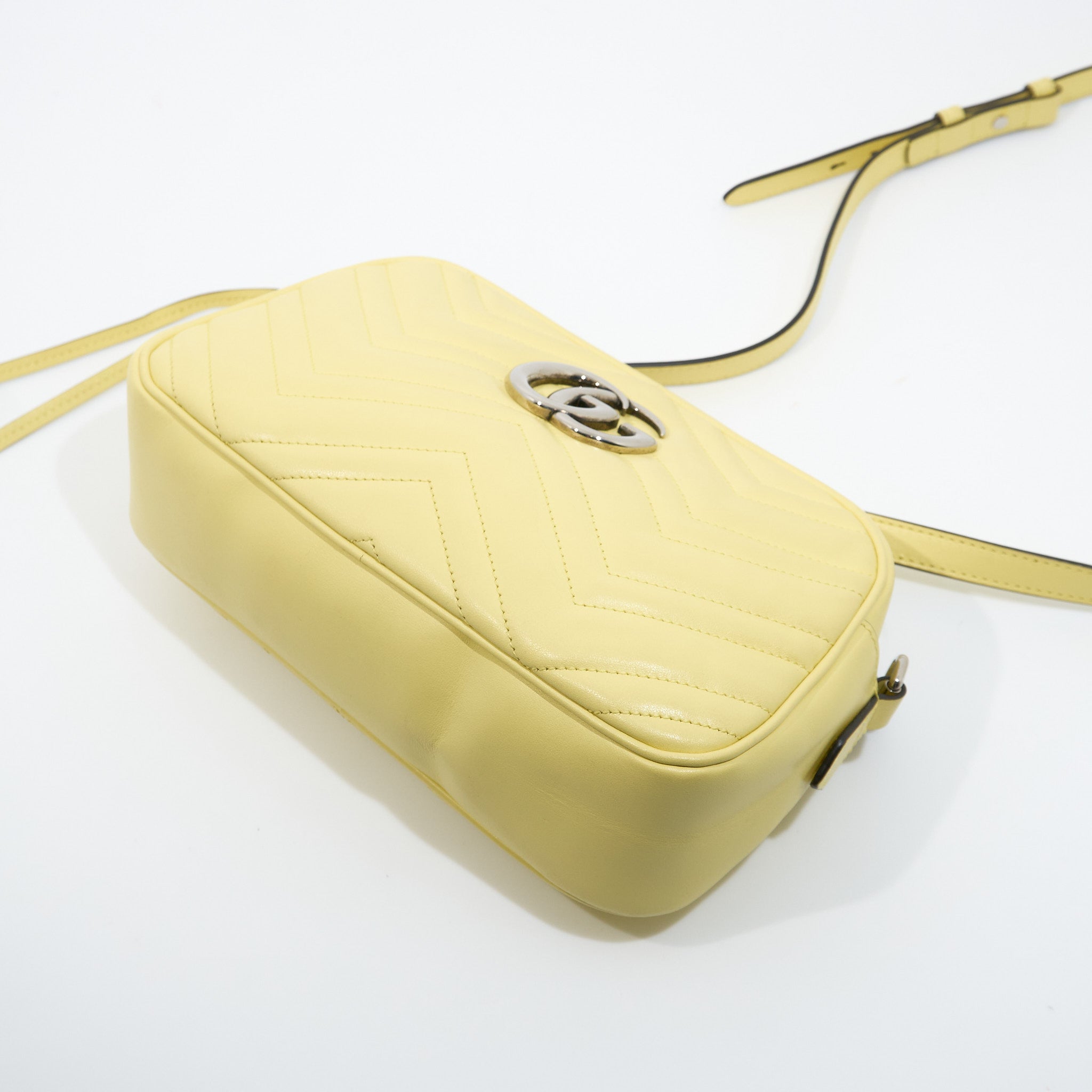 Gucci GG Marmont Lemon Yellow Marmont Matelassé Bag