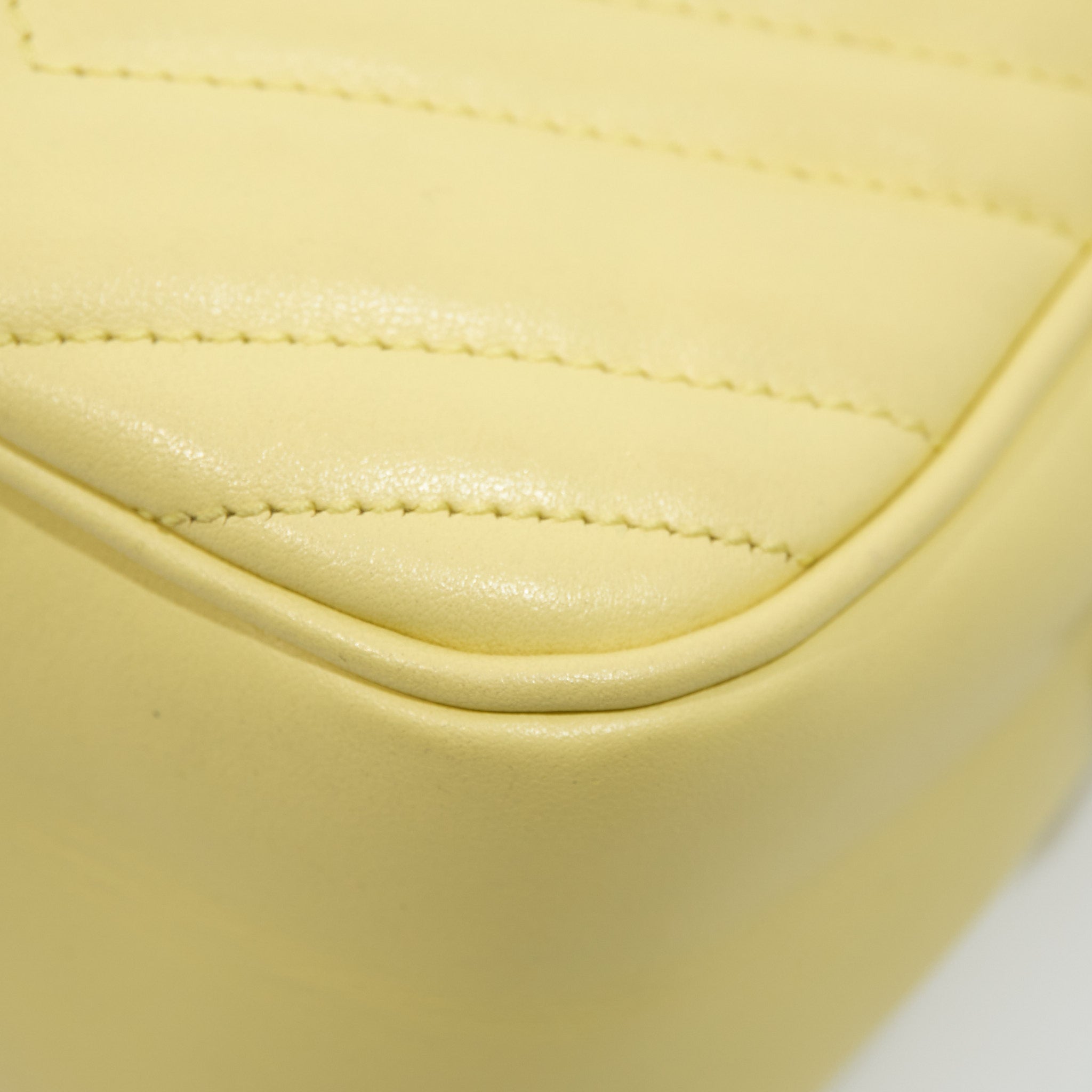 Gucci GG Marmont Lemon Yellow Marmont Matelassé Bag