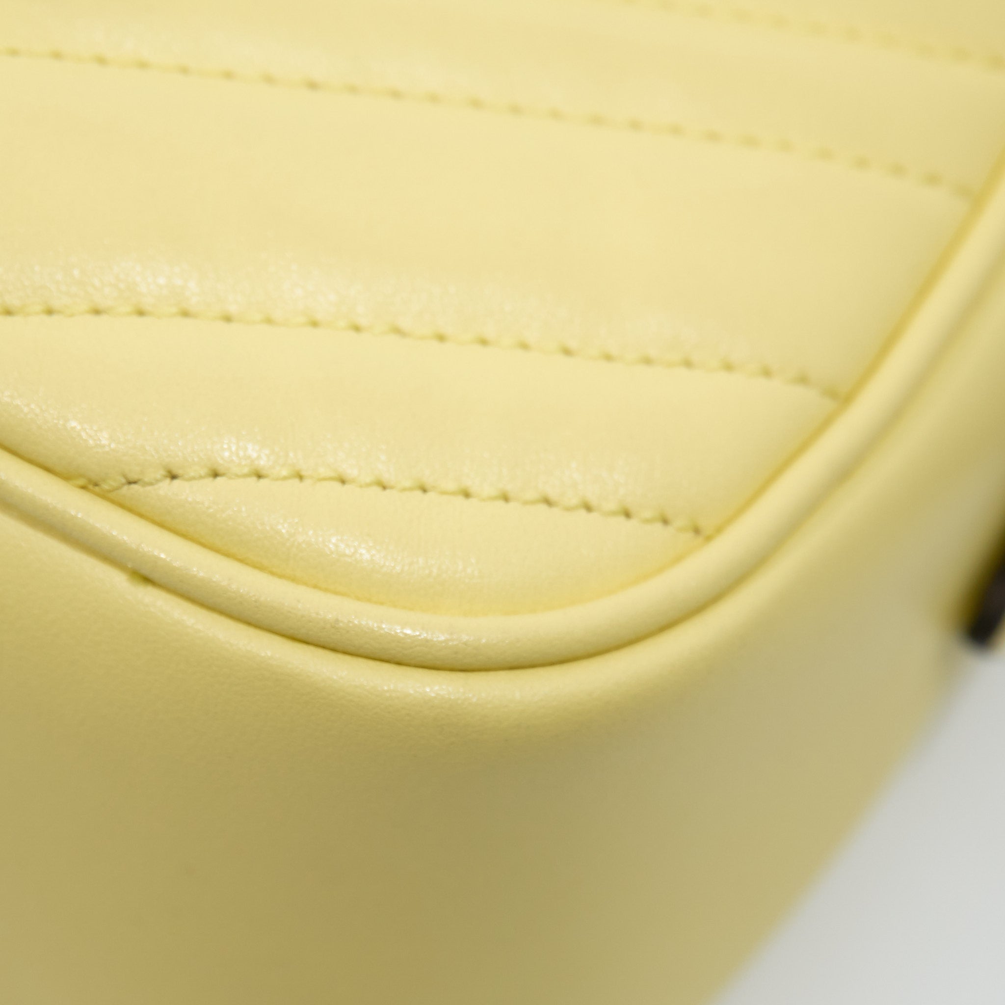 Gucci GG Marmont Lemon Yellow Marmont Matelassé Bag