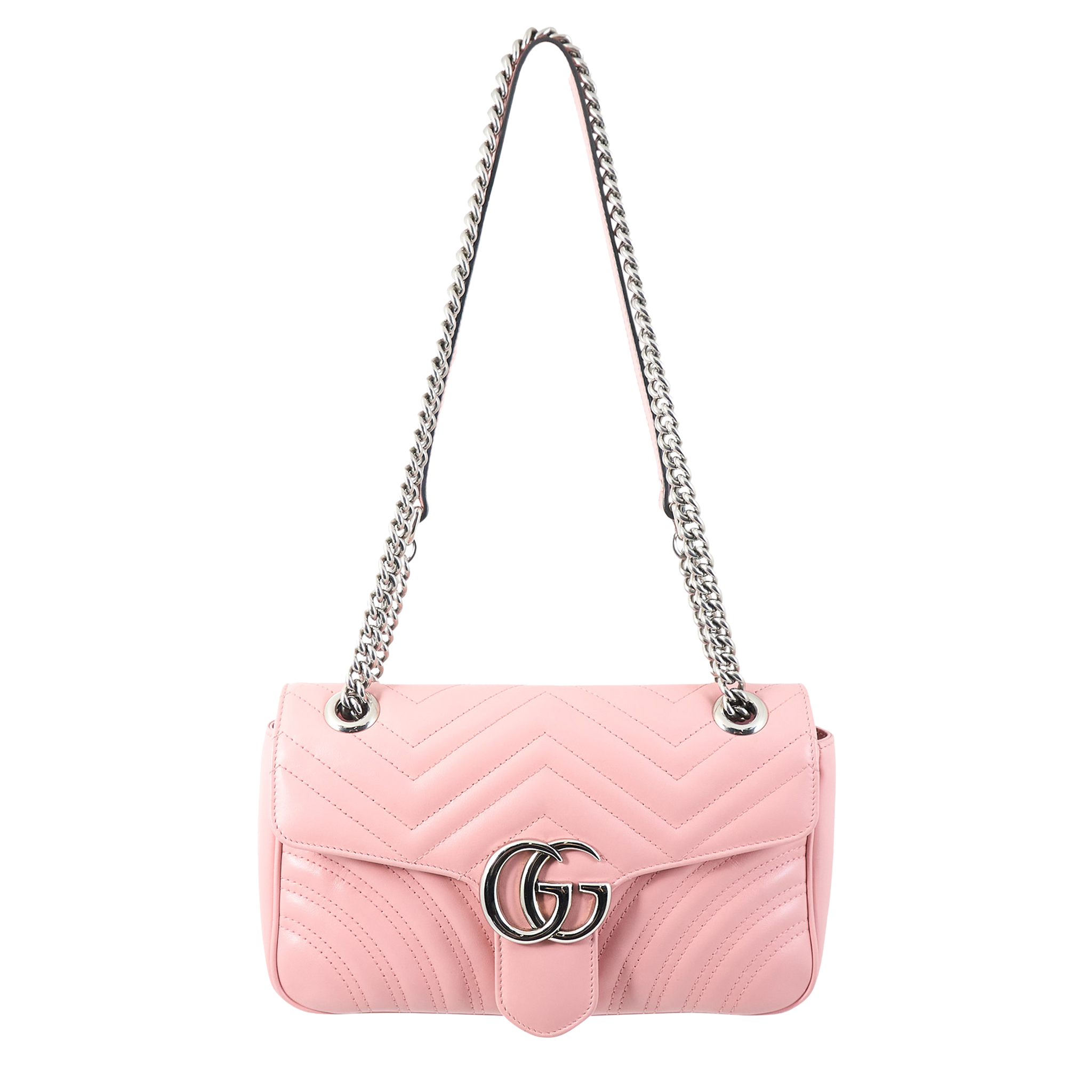 Gucci GG Marmont Matelassé Pink Shoulder Bag