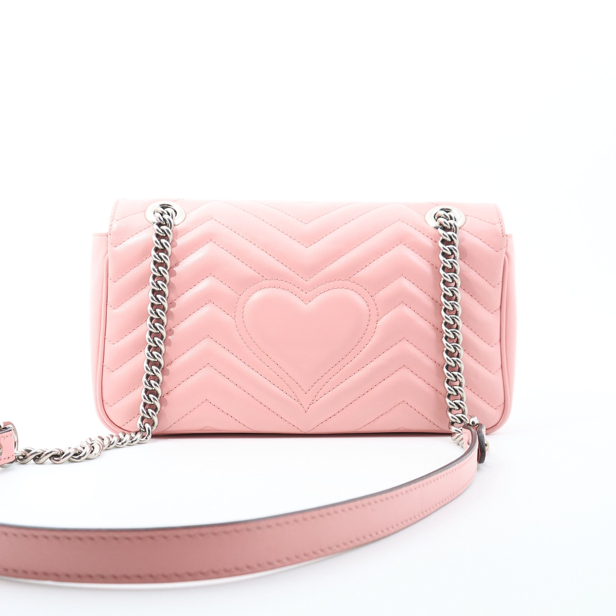 Gucci GG Marmont Matelassé Pink Shoulder Bag