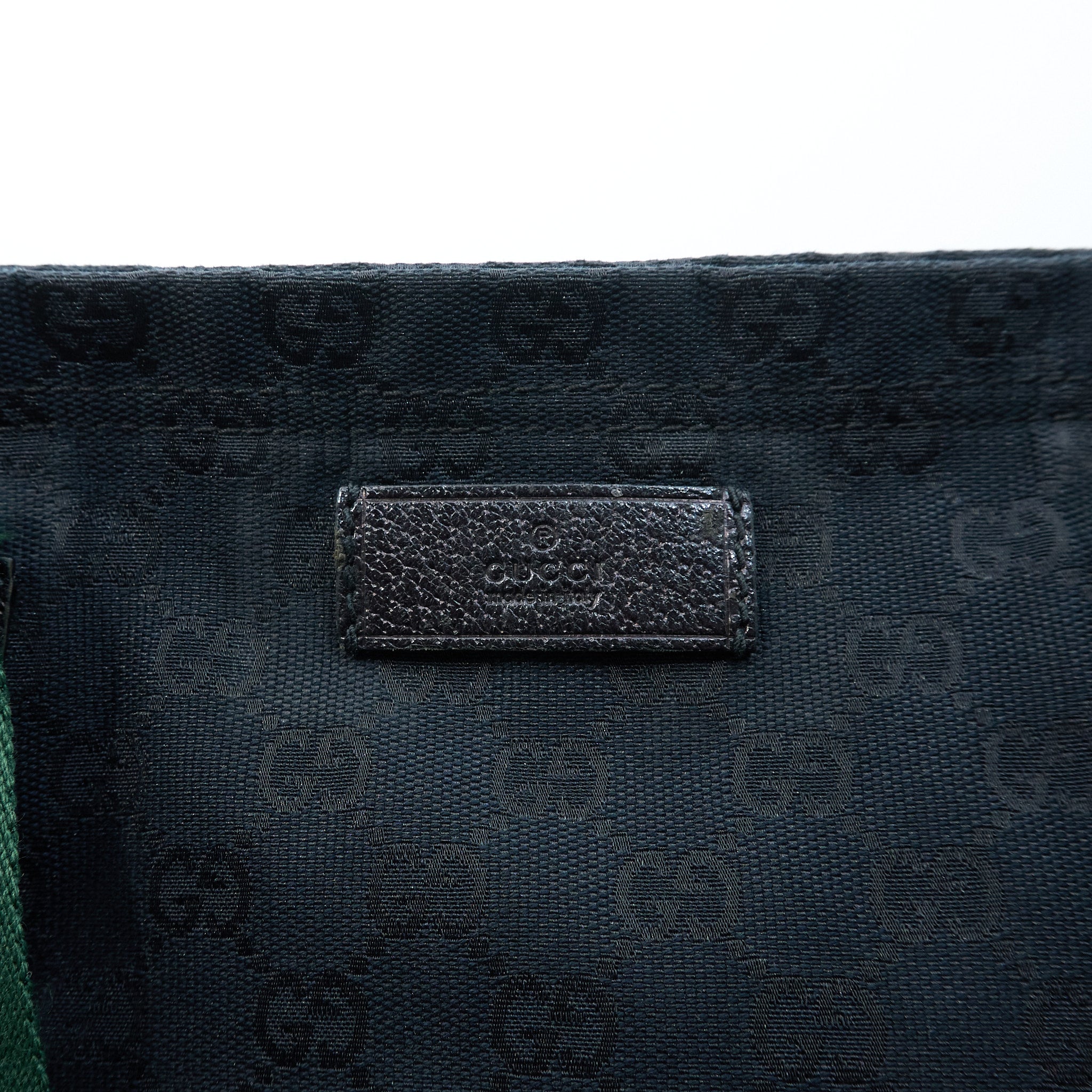 Gucci GG Monogram Web Handle Tote Black