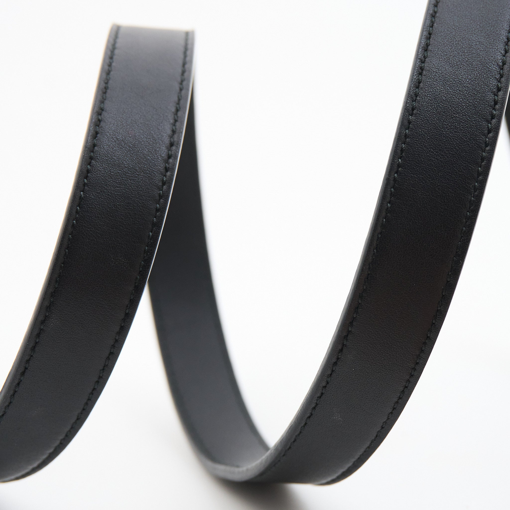 Gucci GG Small Black Leather Belt