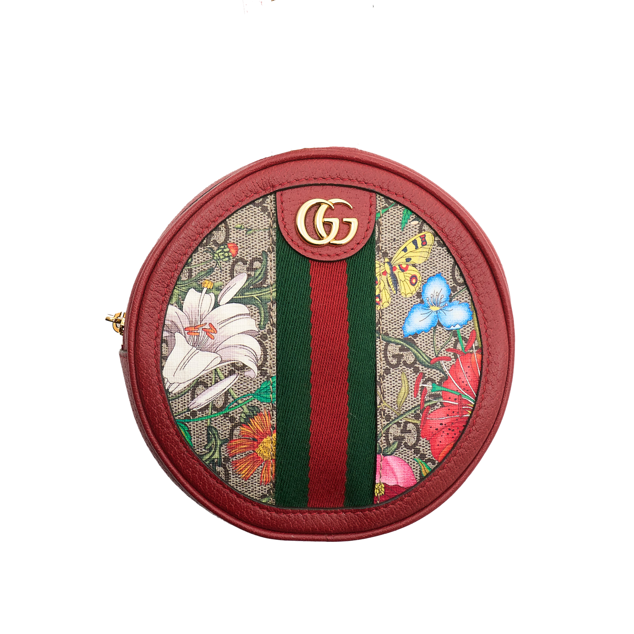 Gucci GG Supreme Flora Ophidia Round Backpack