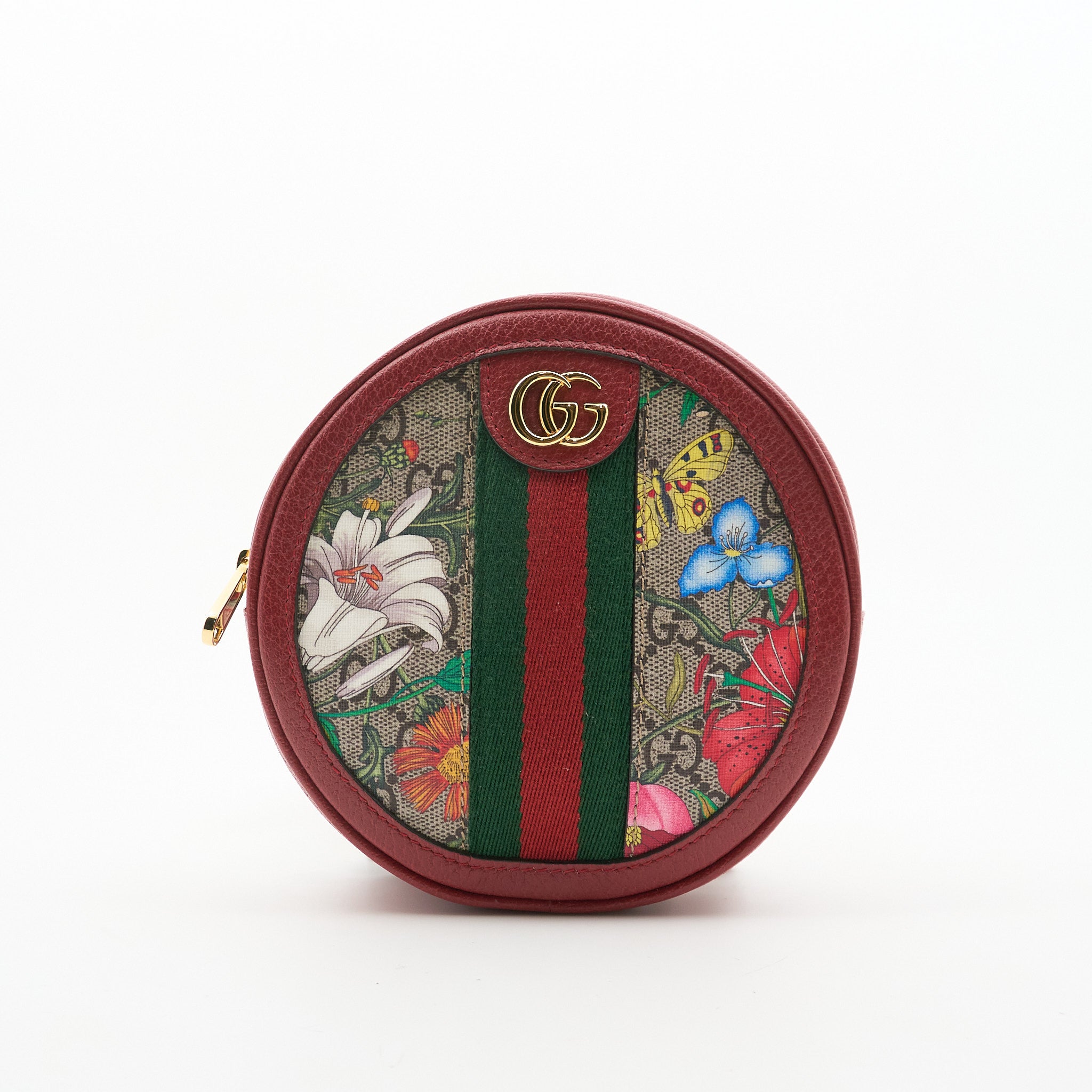 Gucci GG Supreme Flora Ophidia Round Backpack