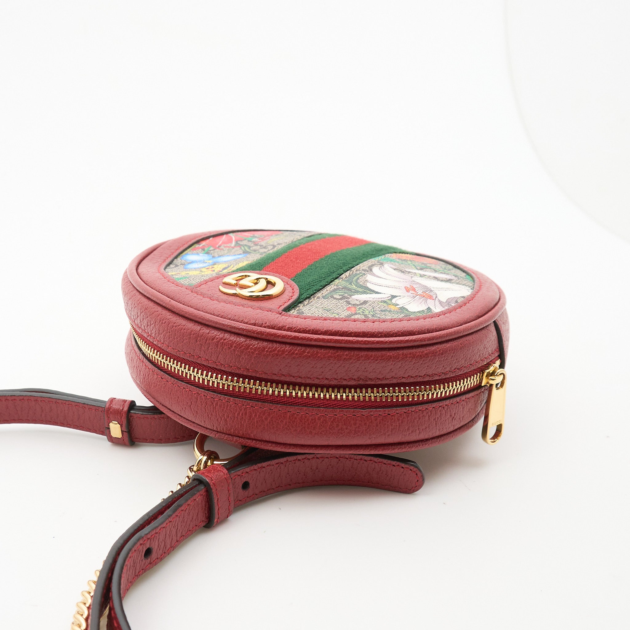 Gucci GG Supreme Flora Ophidia Round Backpack