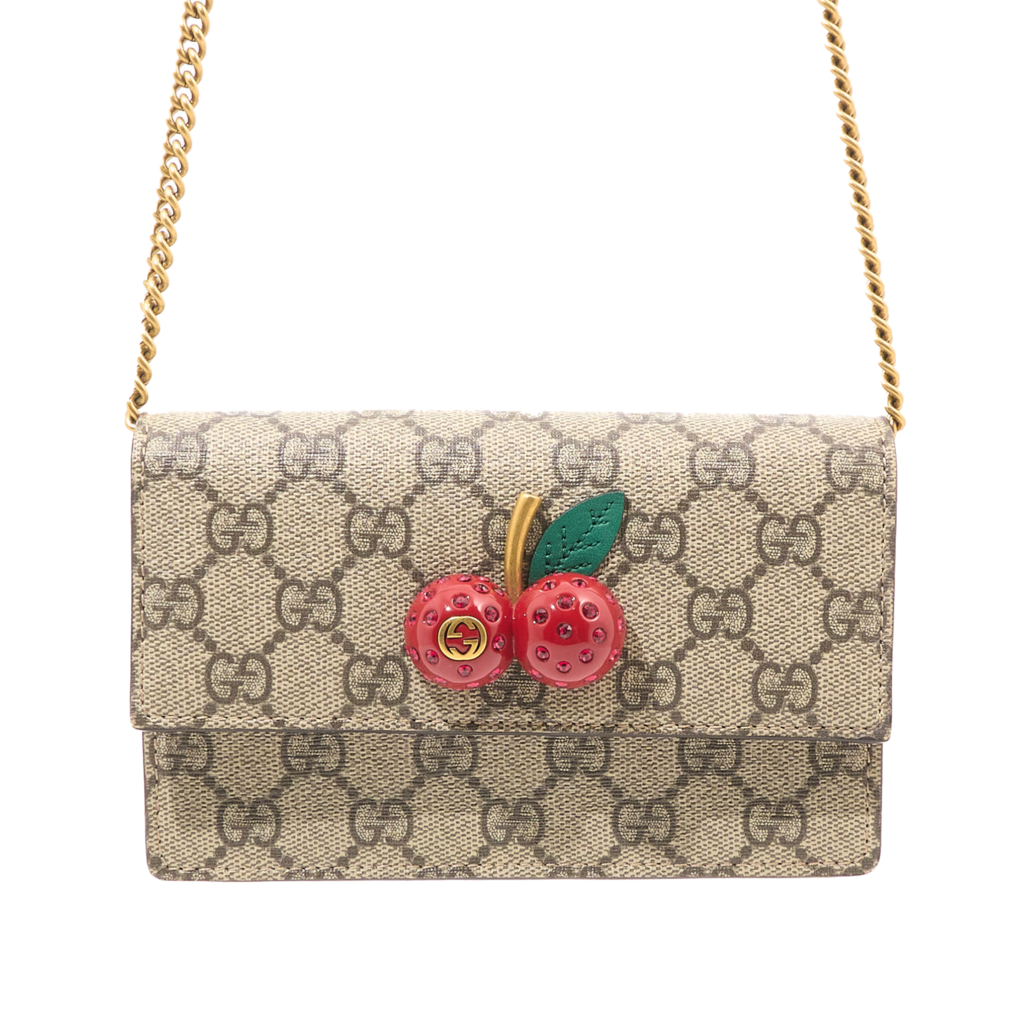 Gucci GG Supreme Mini Cherry Chain Bag