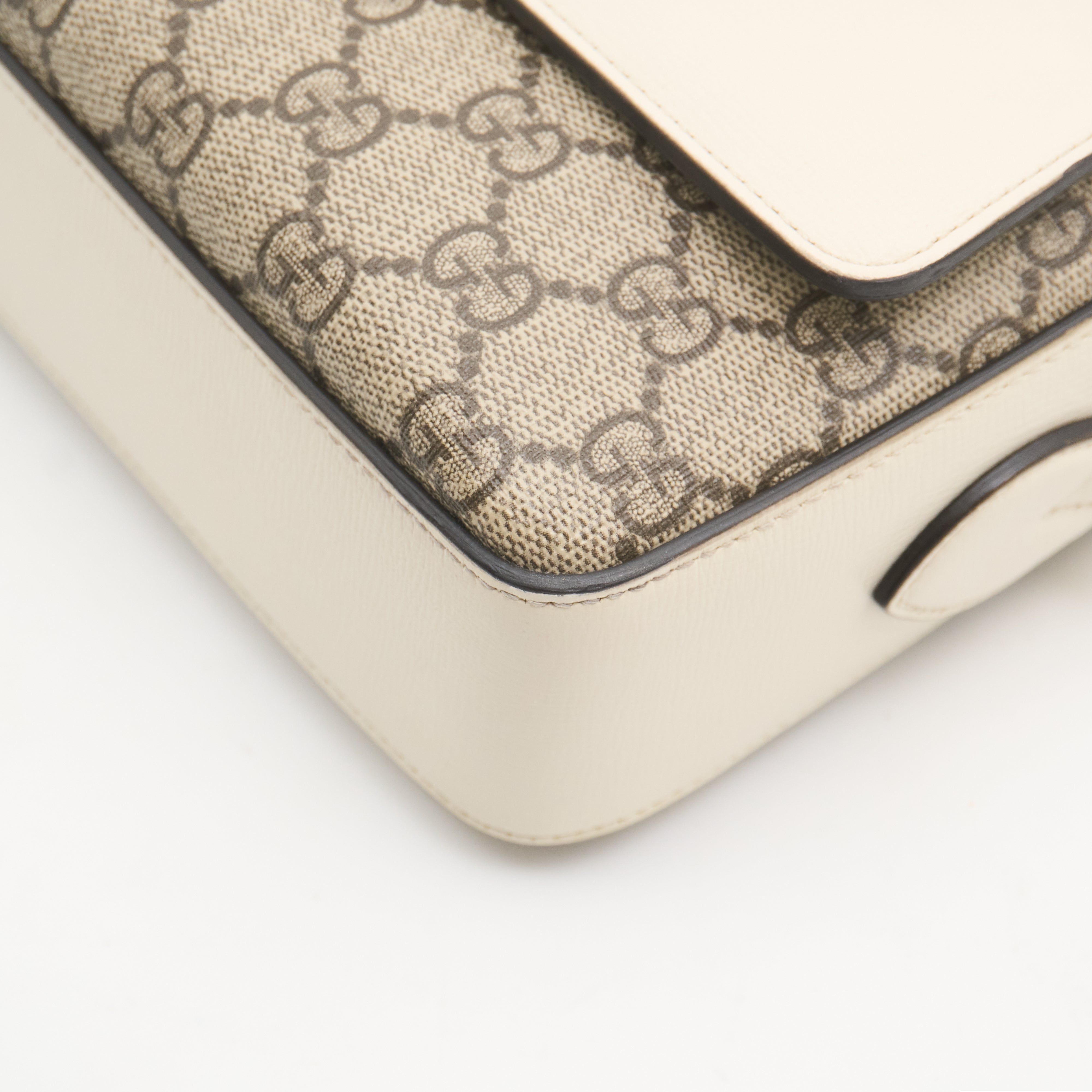 Gucci Horsebit 1955 Small White Camera Bag