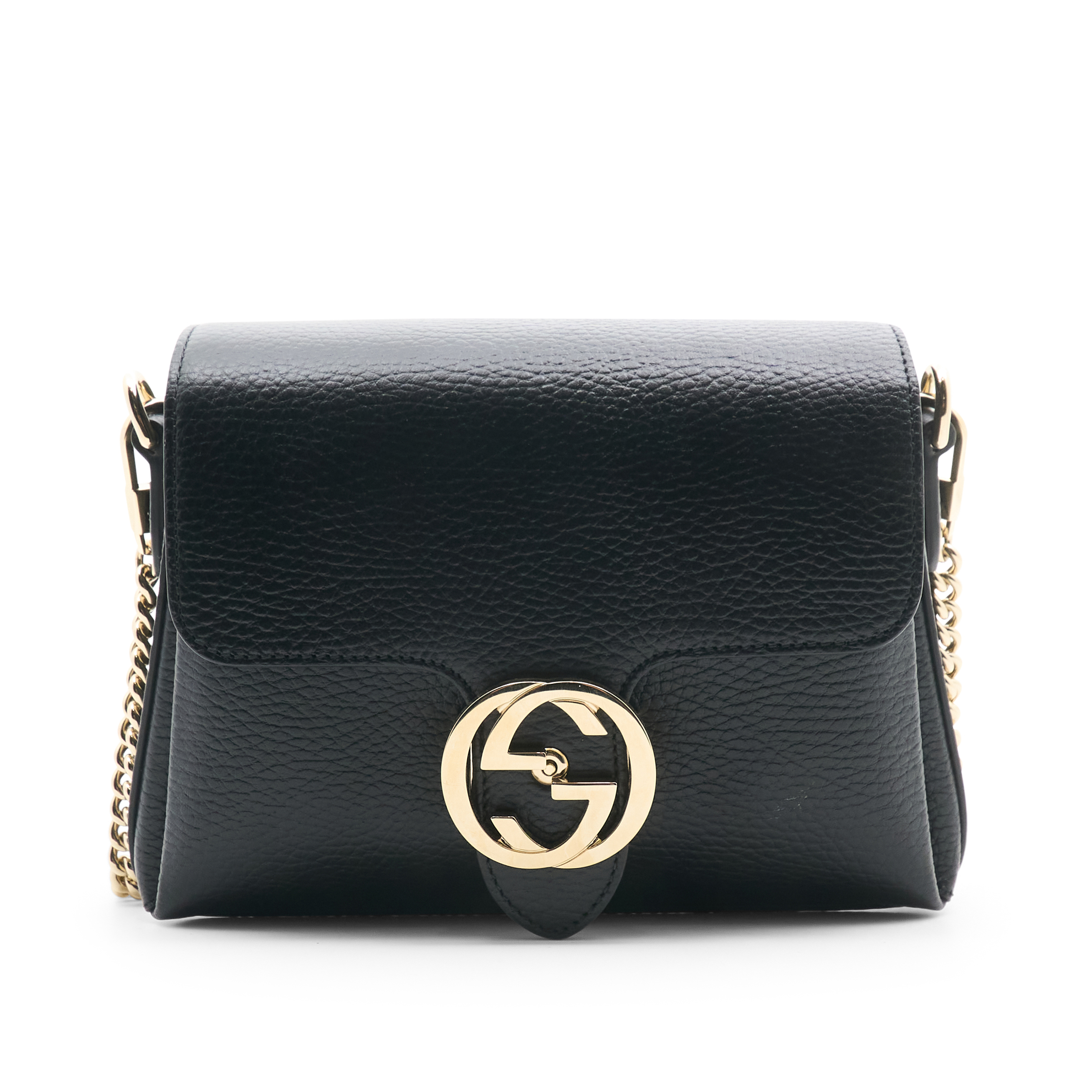 Gucci Interlocking G Small Black Crossbody Bag