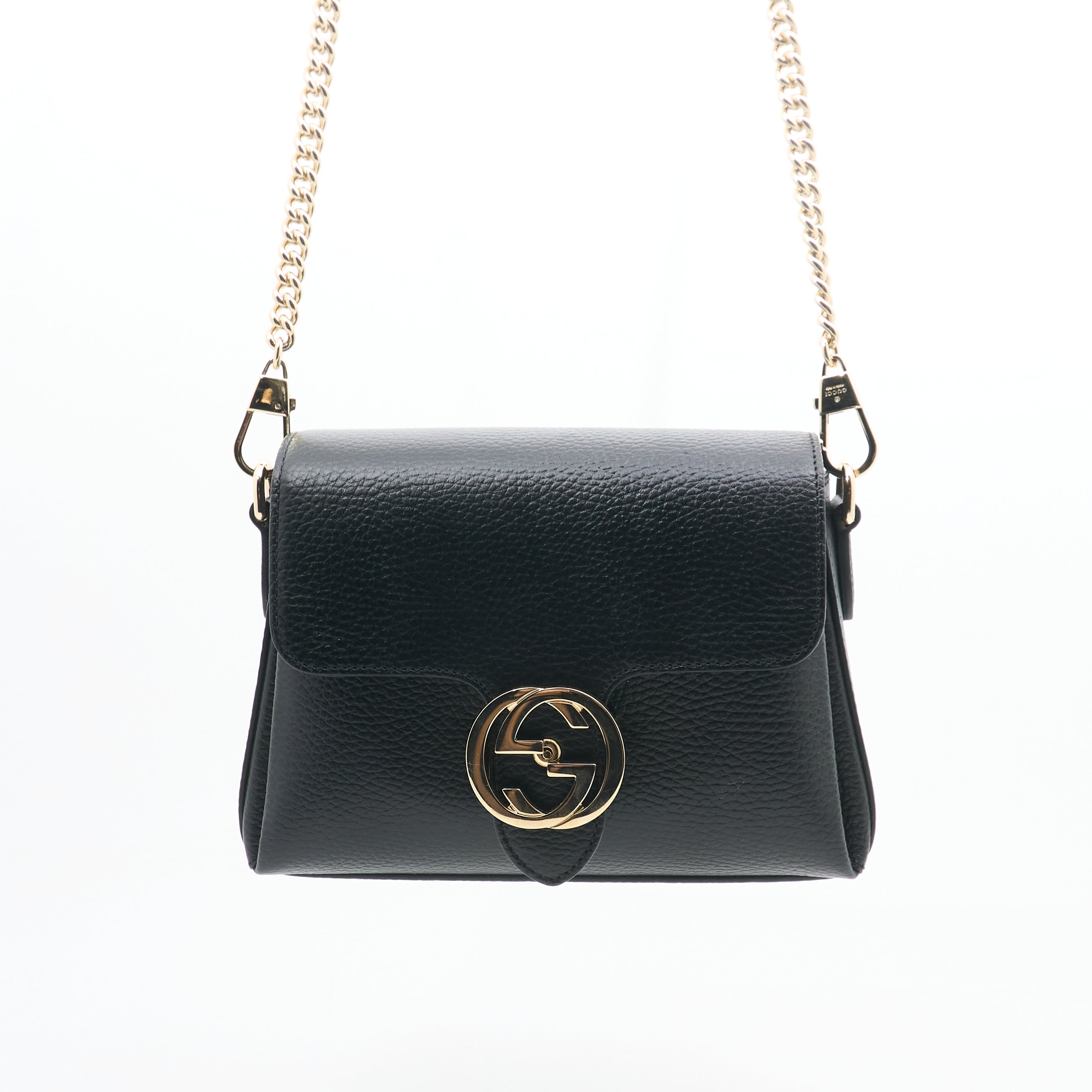 Gucci Interlocking G Small Black Crossbody Bag
