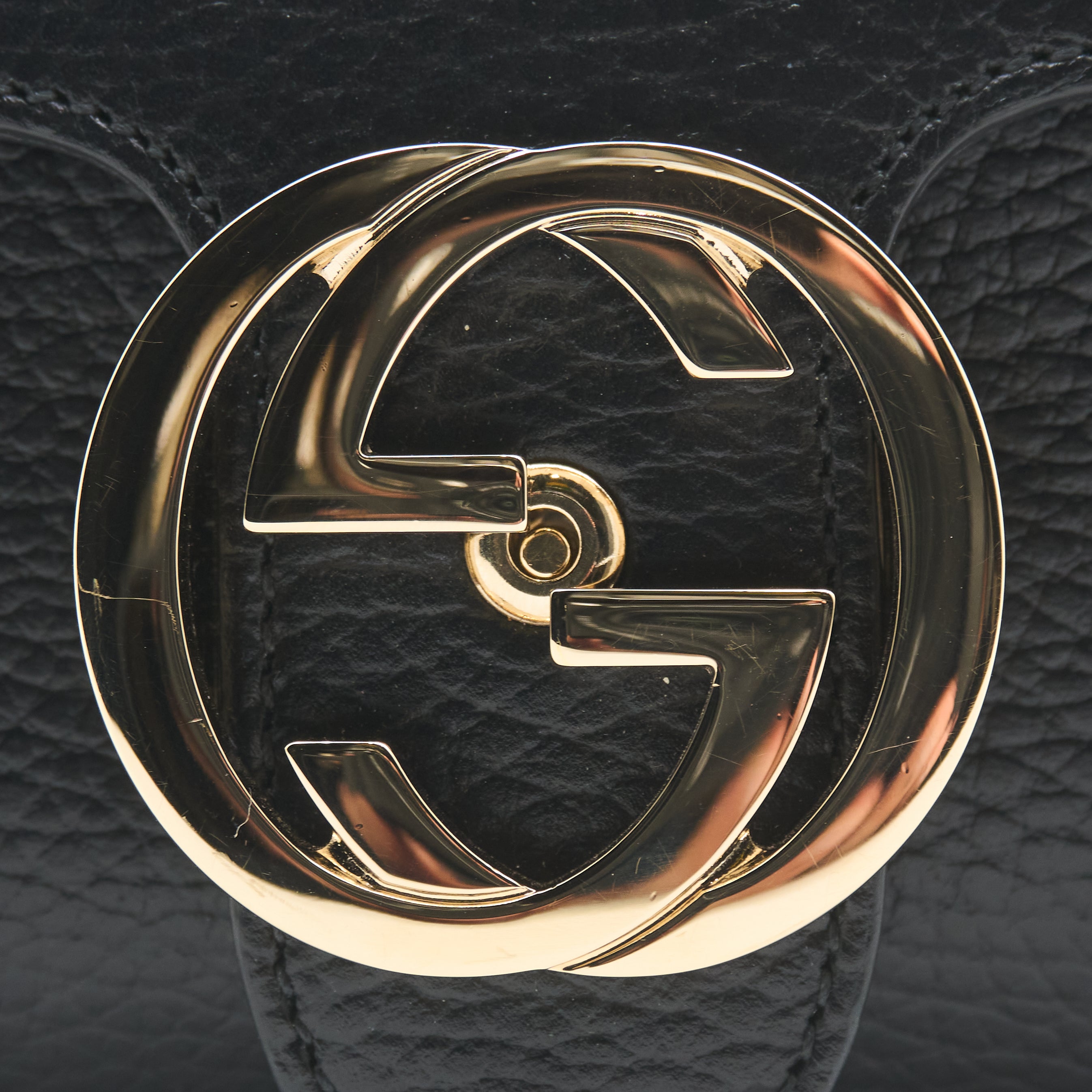 Gucci Interlocking G Small Black Crossbody Bag