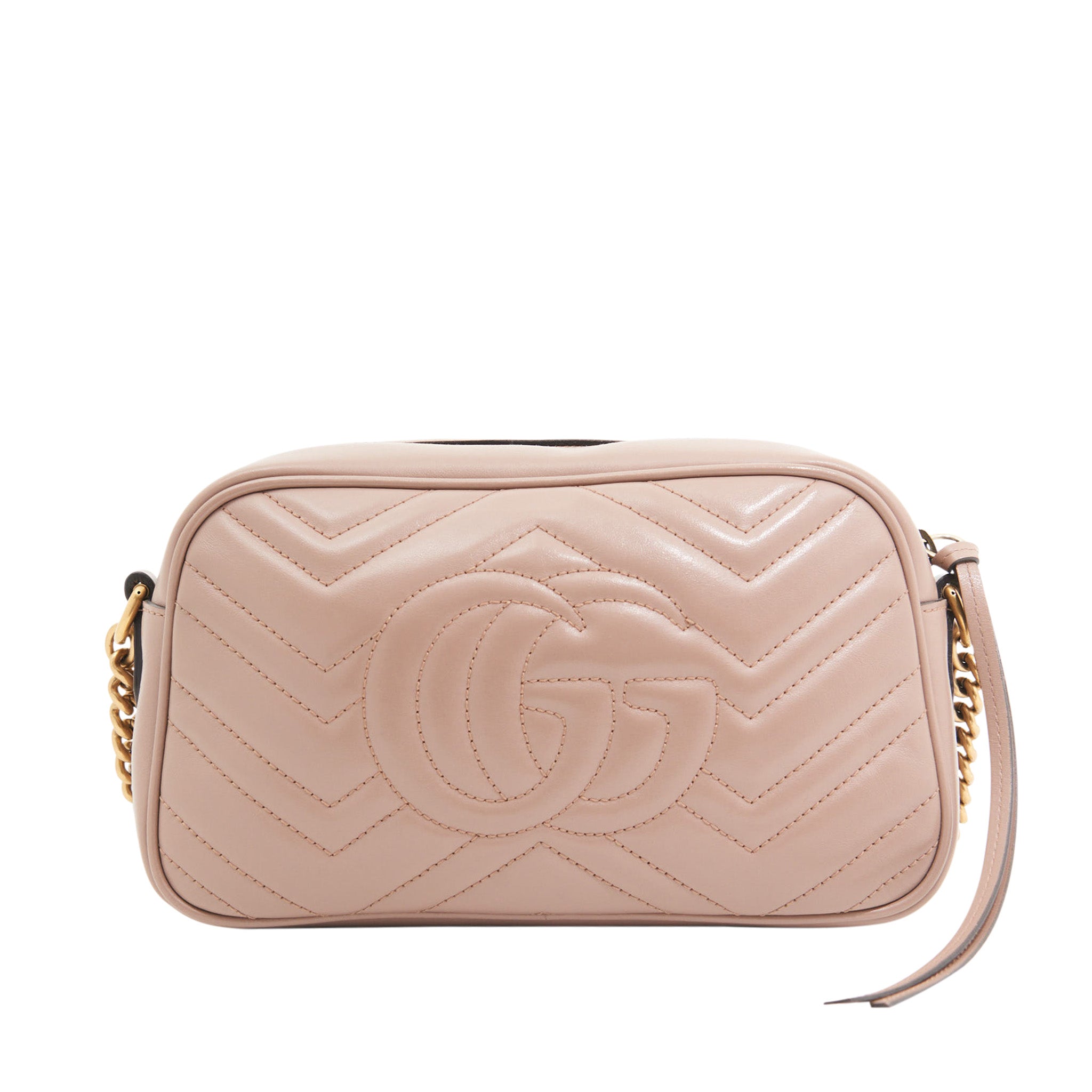 Gucci Leather Marmont Small in Pink GHW