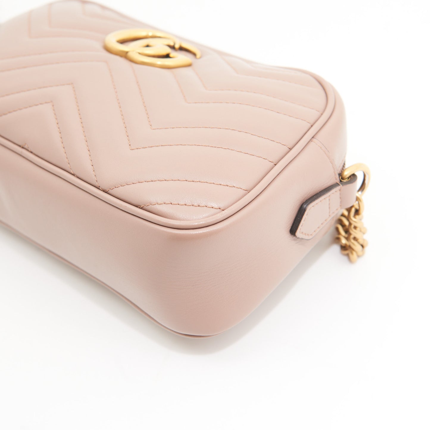 Gucci Leather Marmont Small in Pink GHW