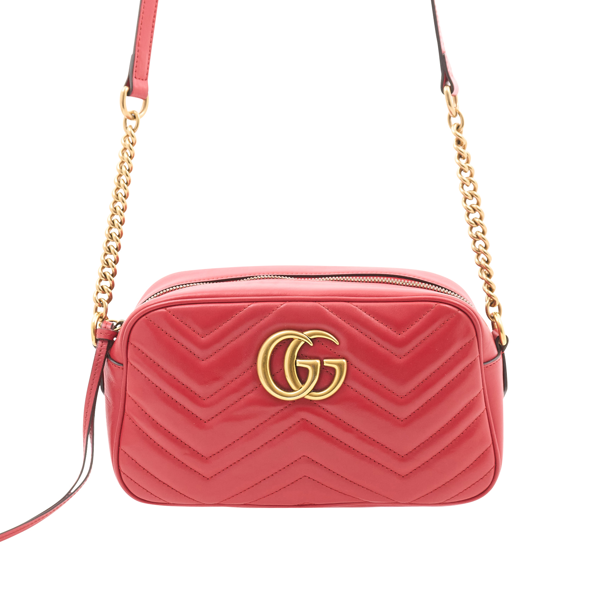 Gucci GG Marmont Red Marmont Matelassé Bag