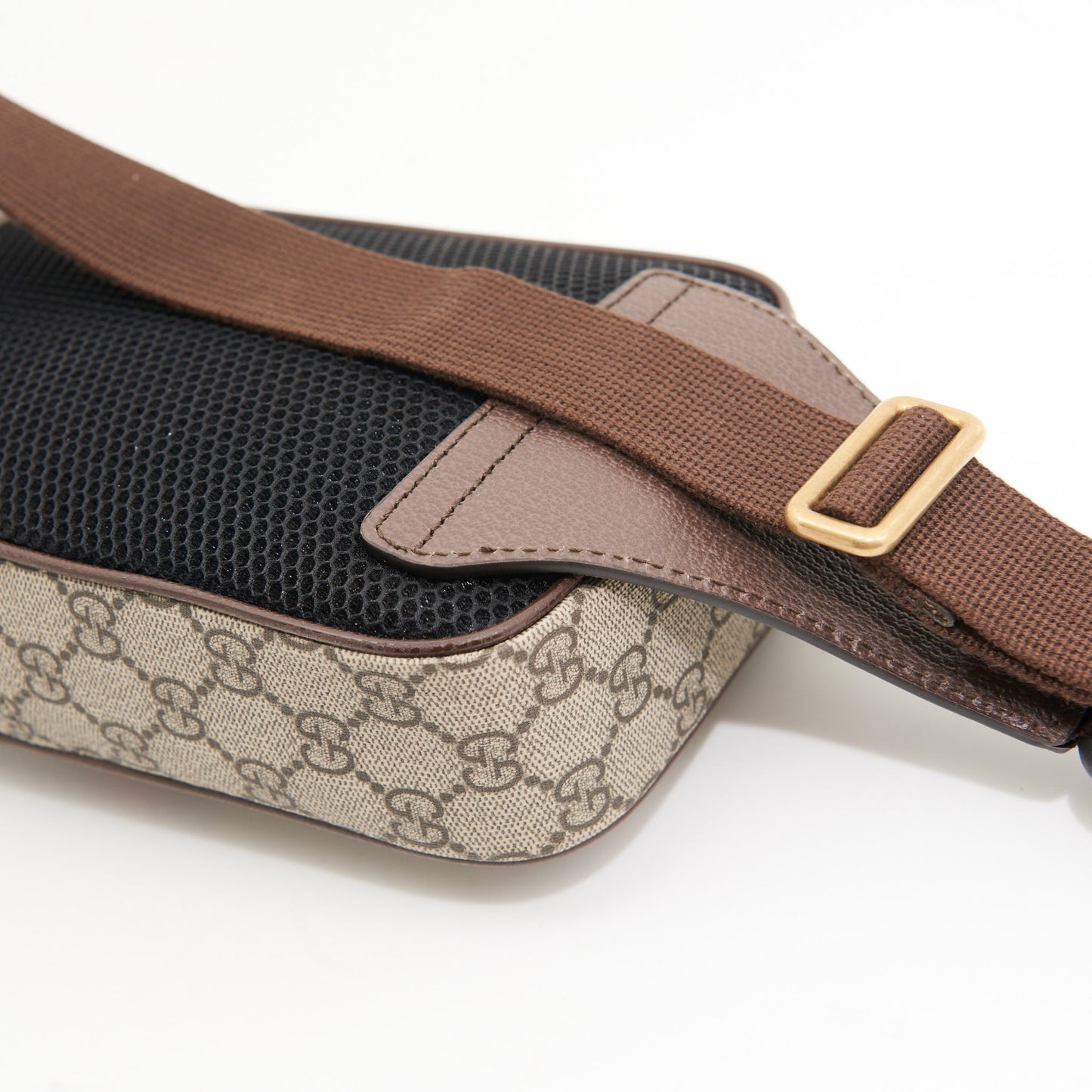 Gucci Leather Ophidia GG Belt Bag in Brown Monogram GHW
