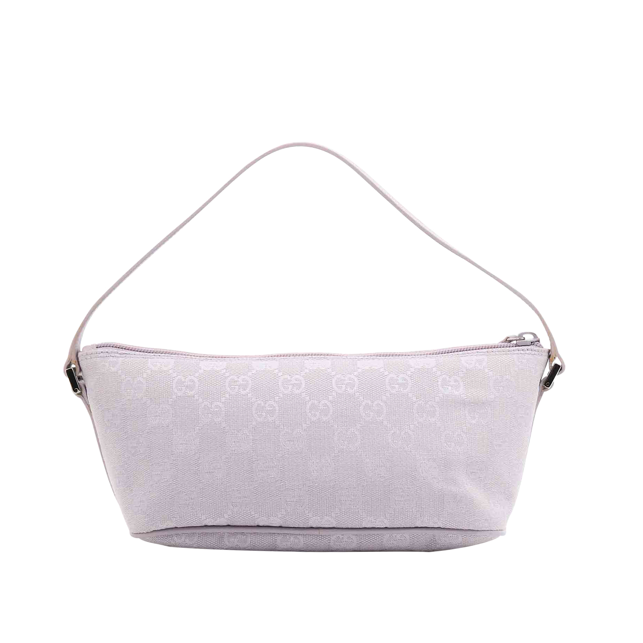 Gucci Lilac Monogram Boat Pochette Bag