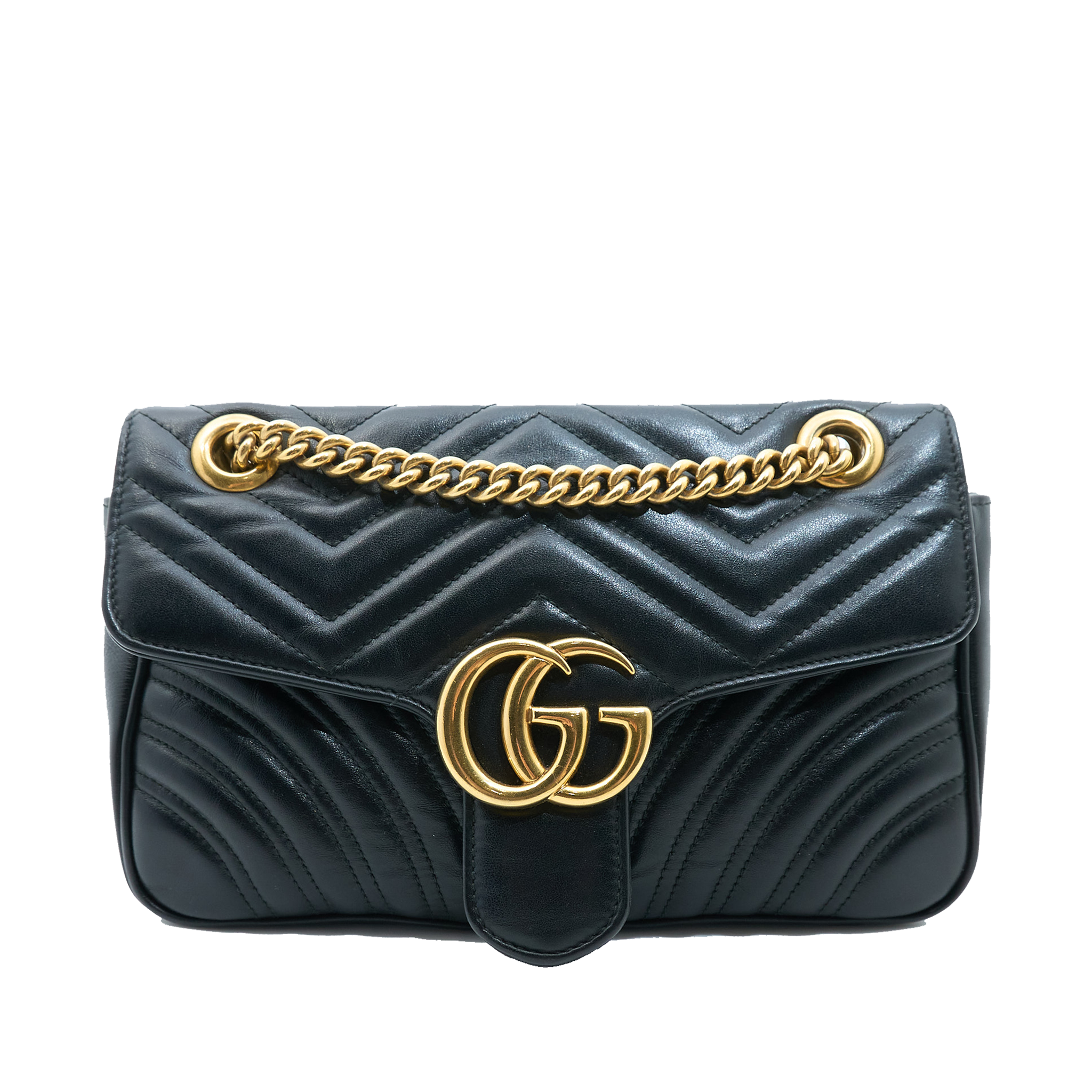 Gucci GG Marmont Small Black Shoulder Bag