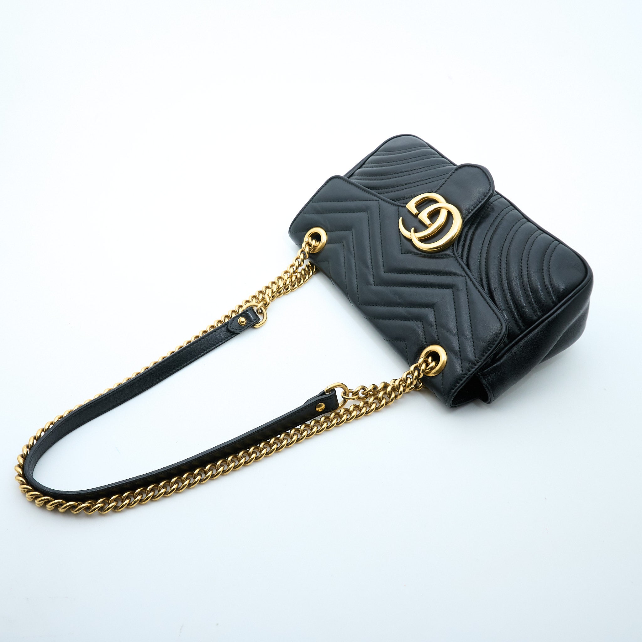 Gucci GG Marmont Small Black Shoulder Bag