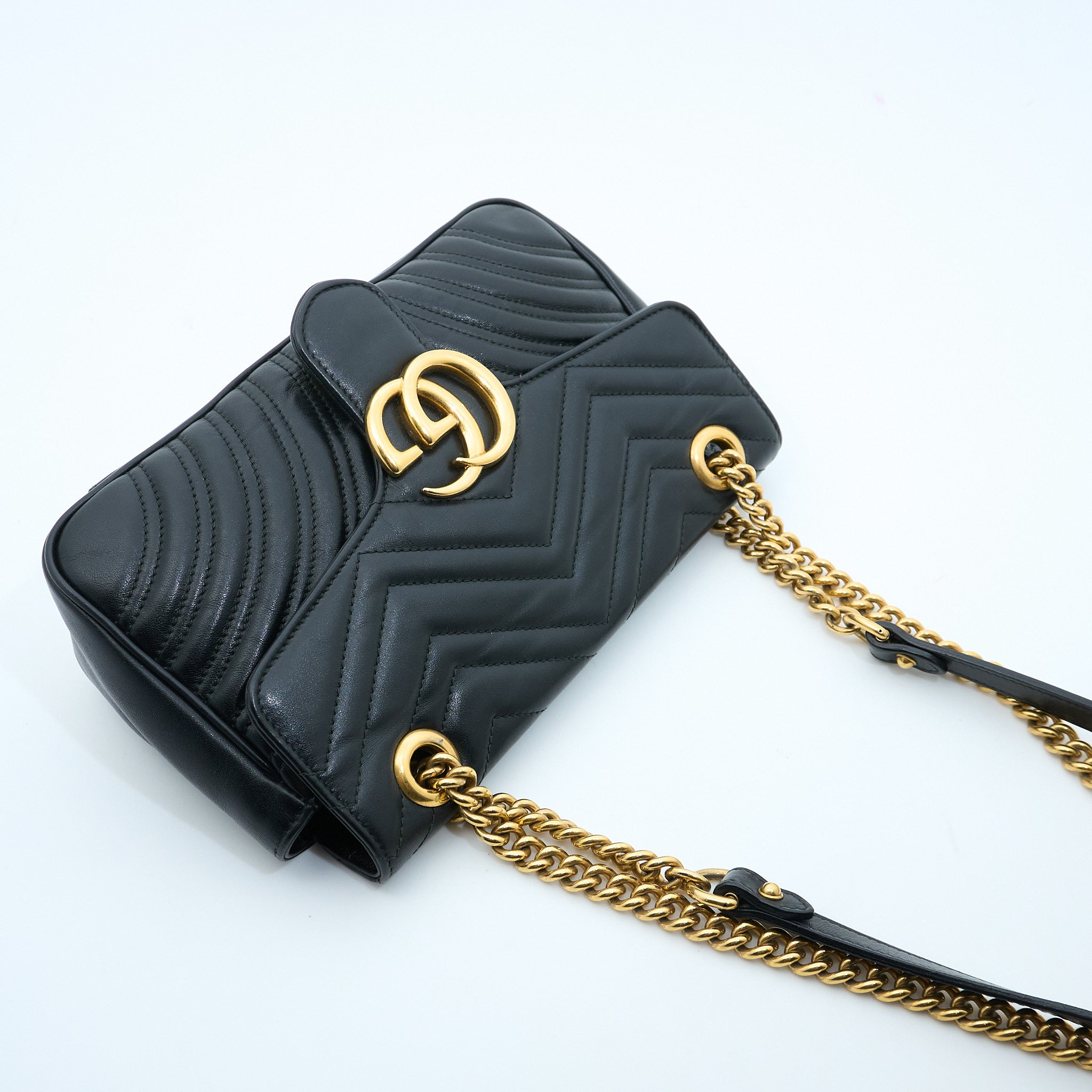 Gucci GG Marmont Small Black Shoulder Bag