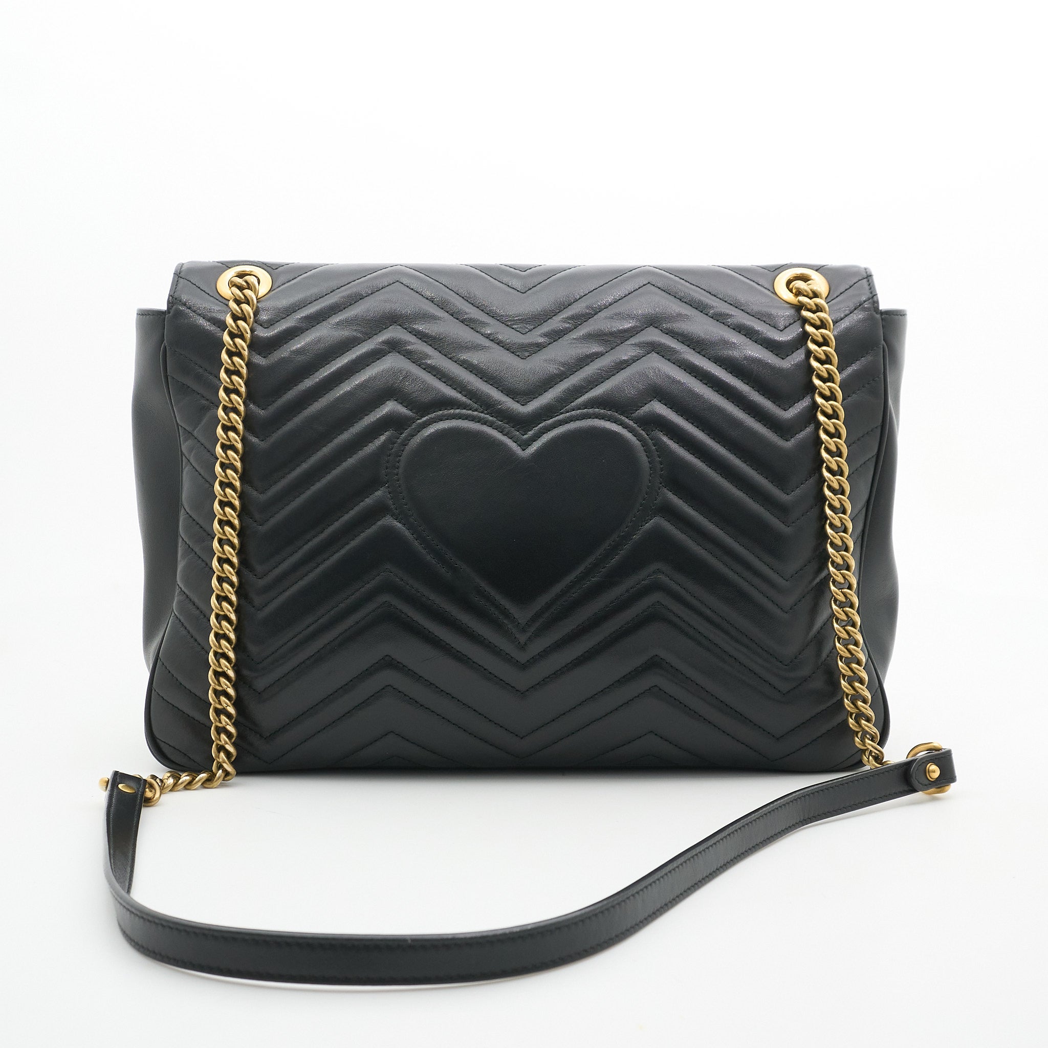 Gucci GG Marmont Black Maxi Shoulder Bag