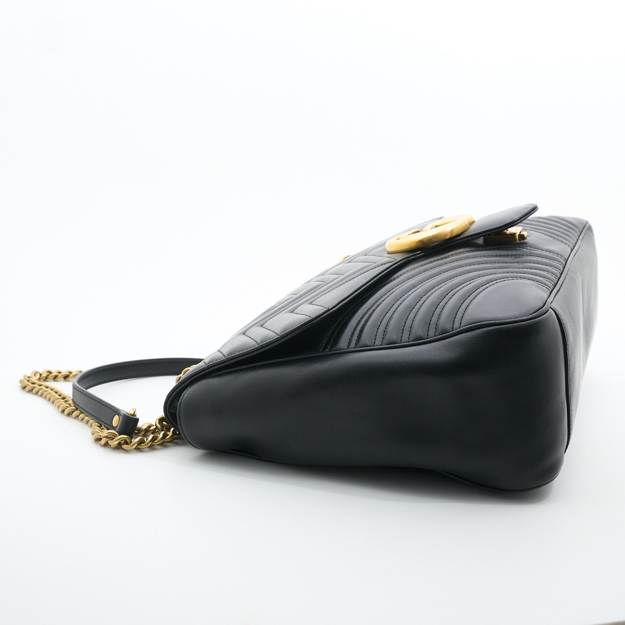 Gucci GG Marmont Black Maxi Shoulder Bag