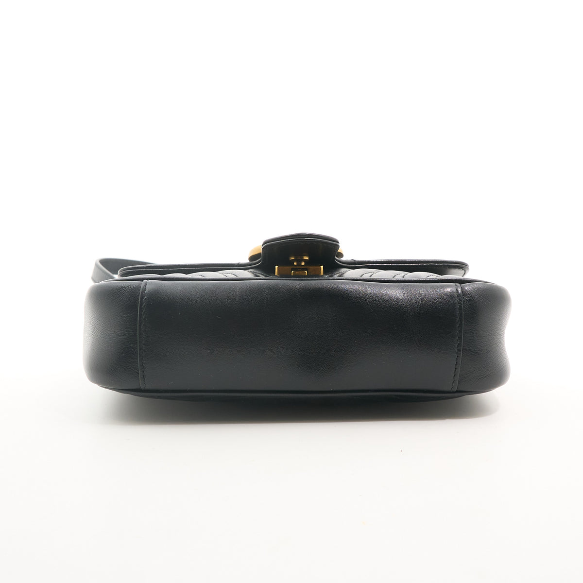 Gucci GG Marmont Matelassé Small Shoulder Flap Bag Black