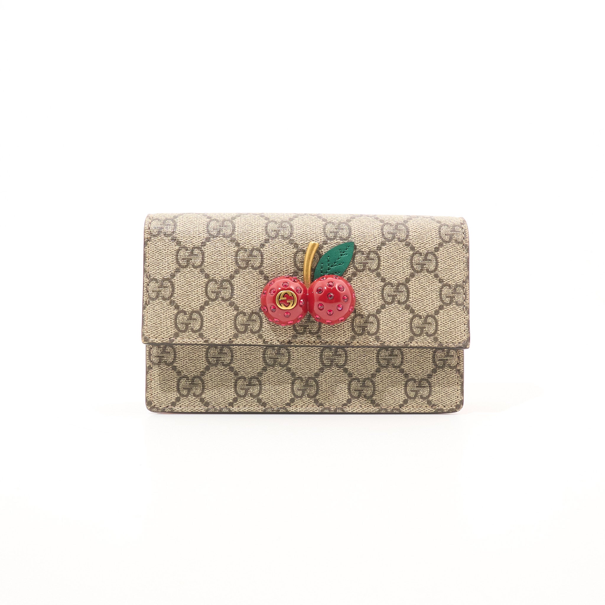 Gucci GG Supreme Mini Cherry Chain Bag