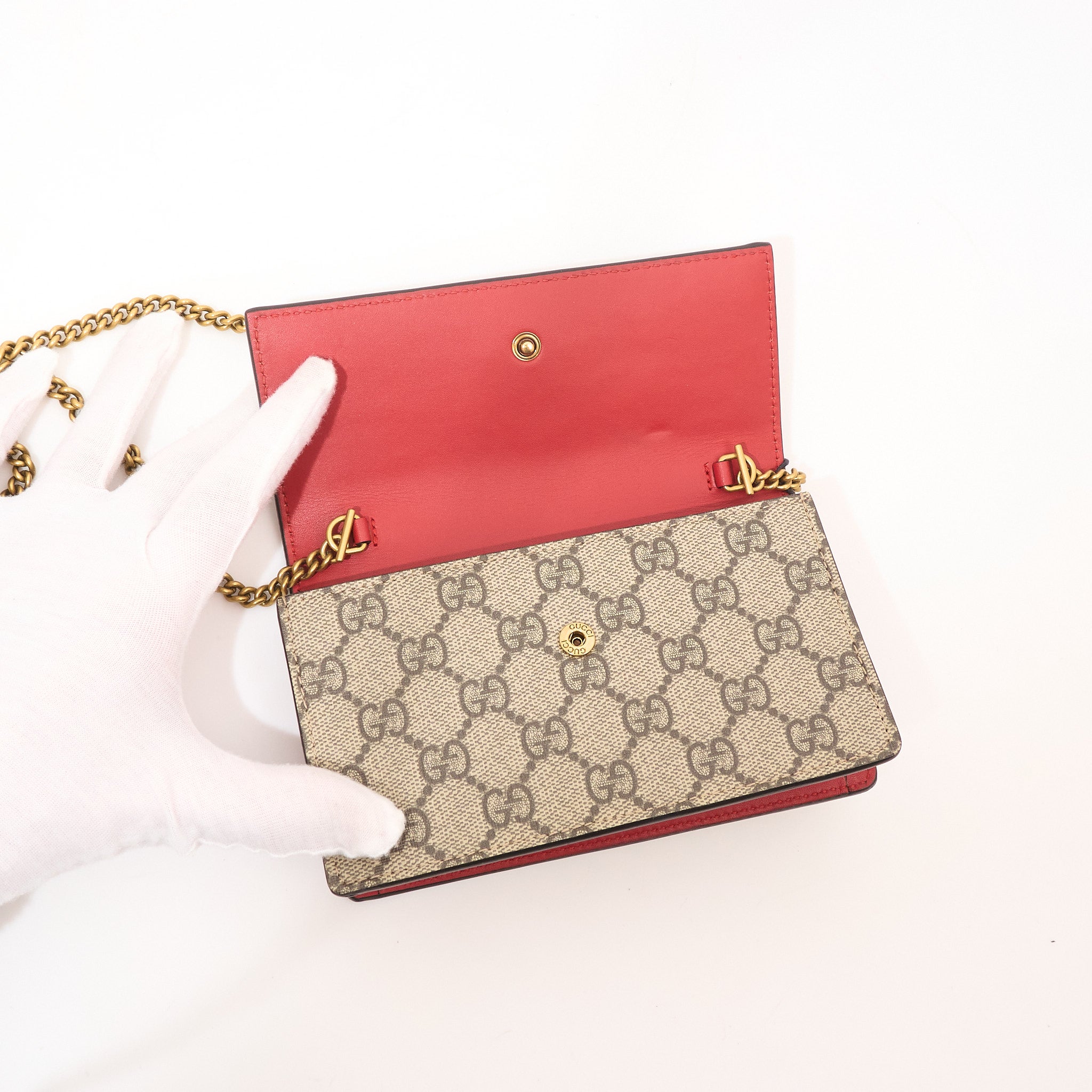 Gucci GG Supreme Mini Cherry Chain Bag