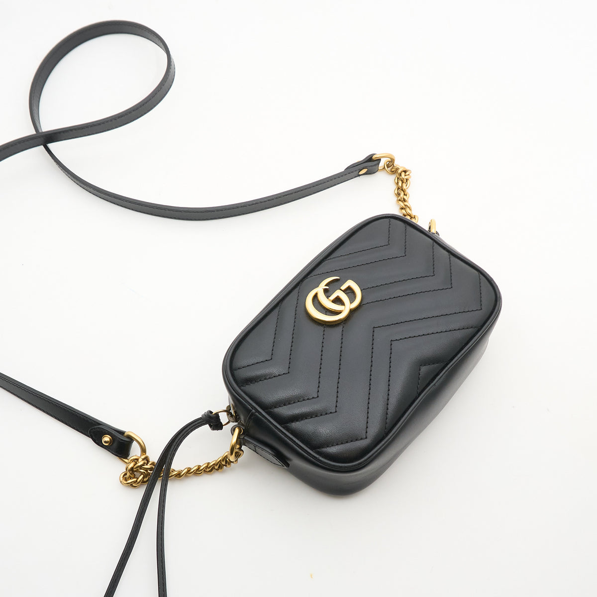 Gucci GG Mini Marmont Black Bag
