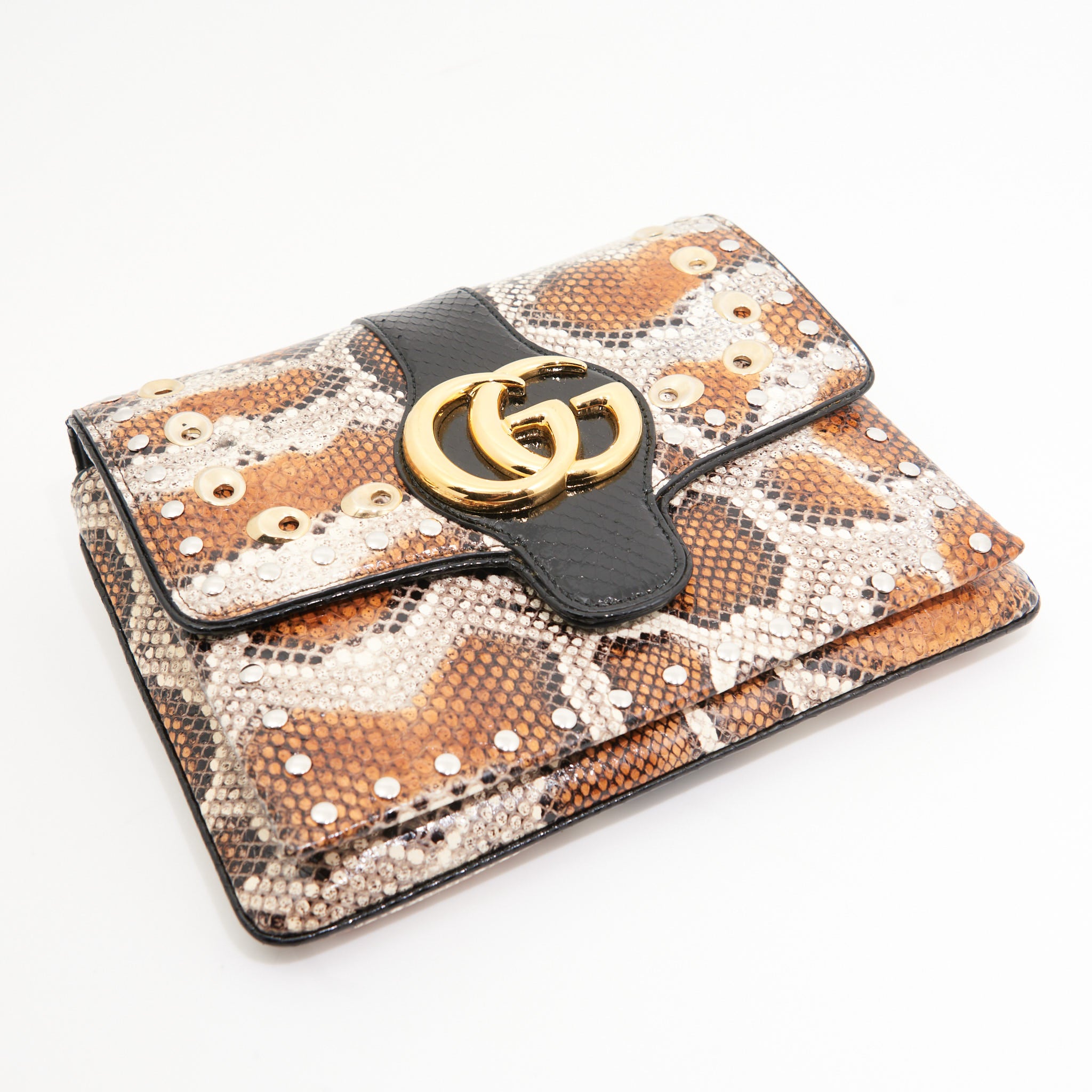 Gucci Python Aril in Orange and Black