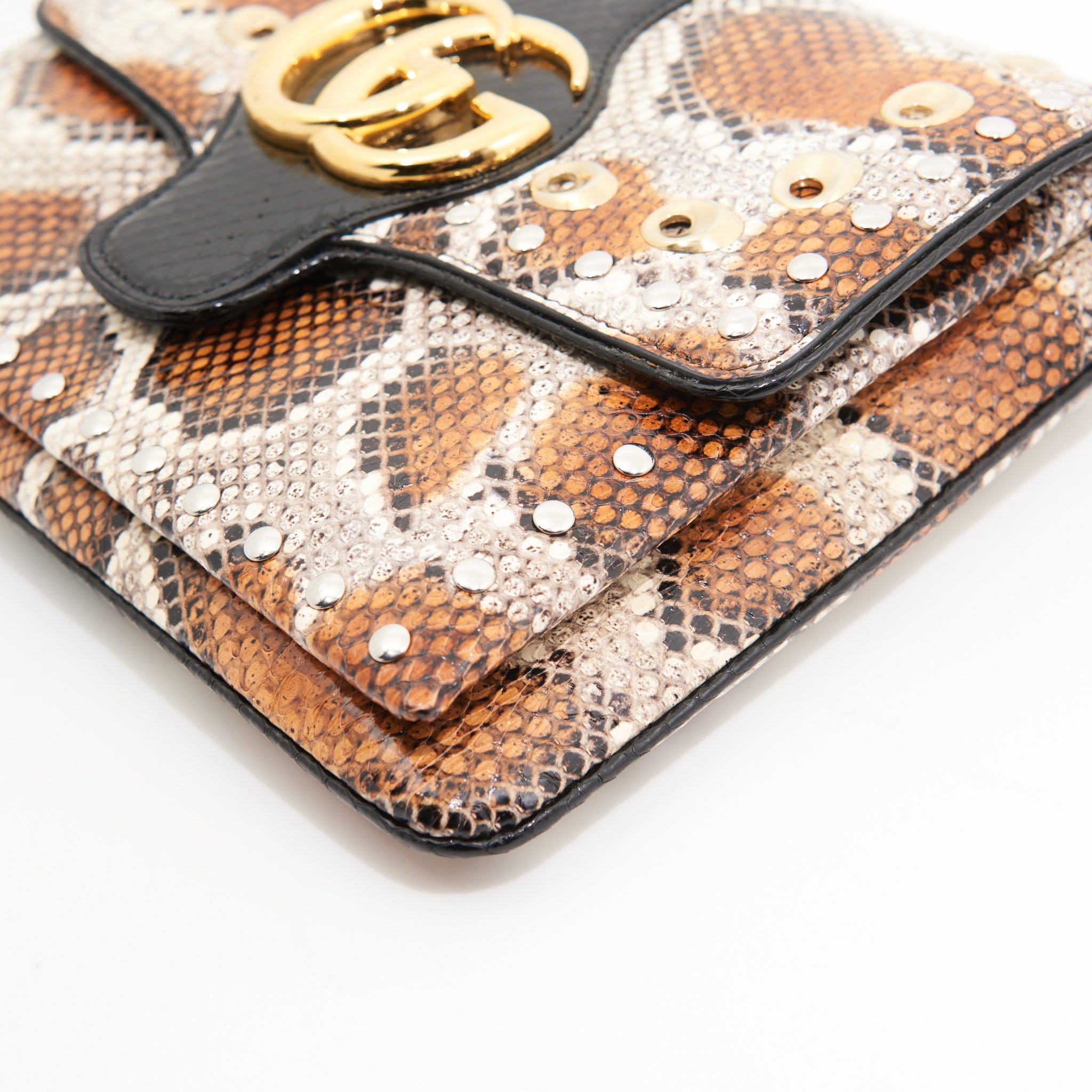 Gucci Python Aril in Orange and Black