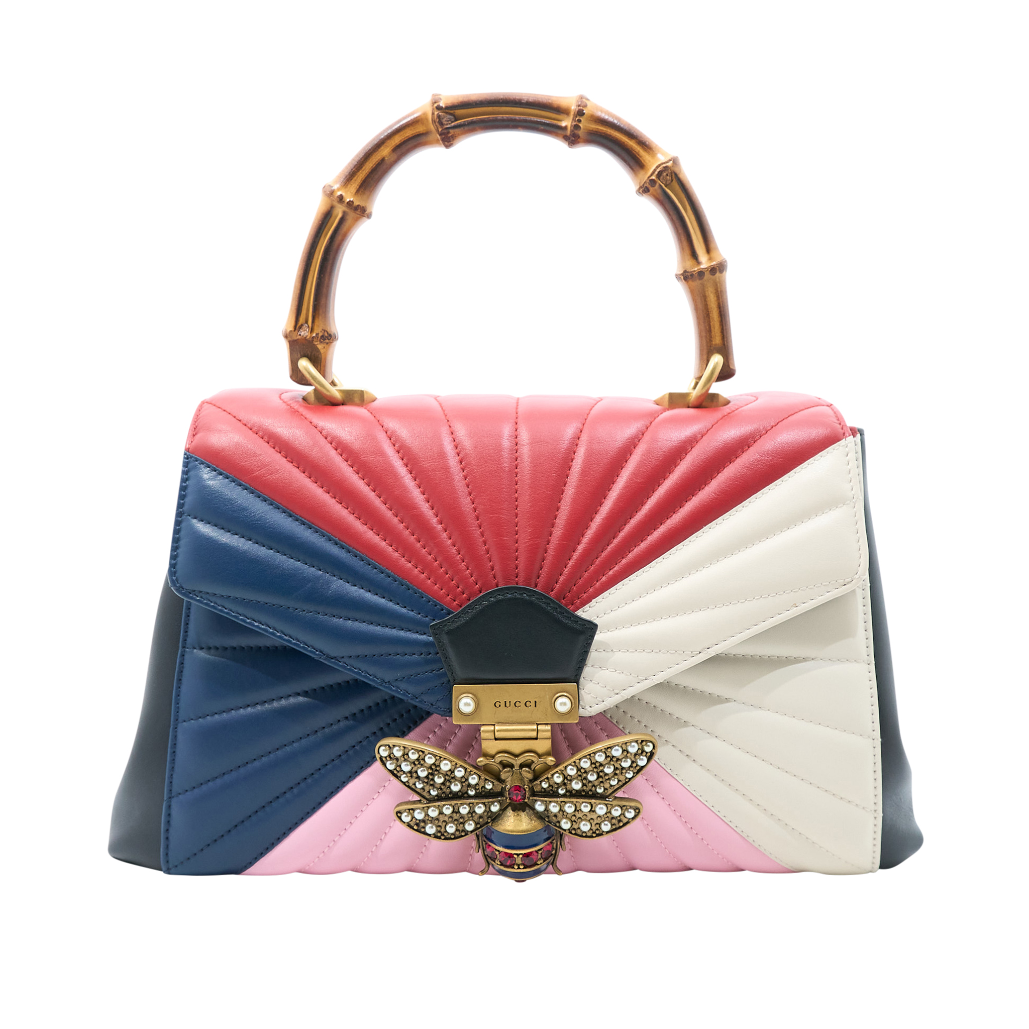 Gucci Queen Margaret Bamboo Top Handle Bag